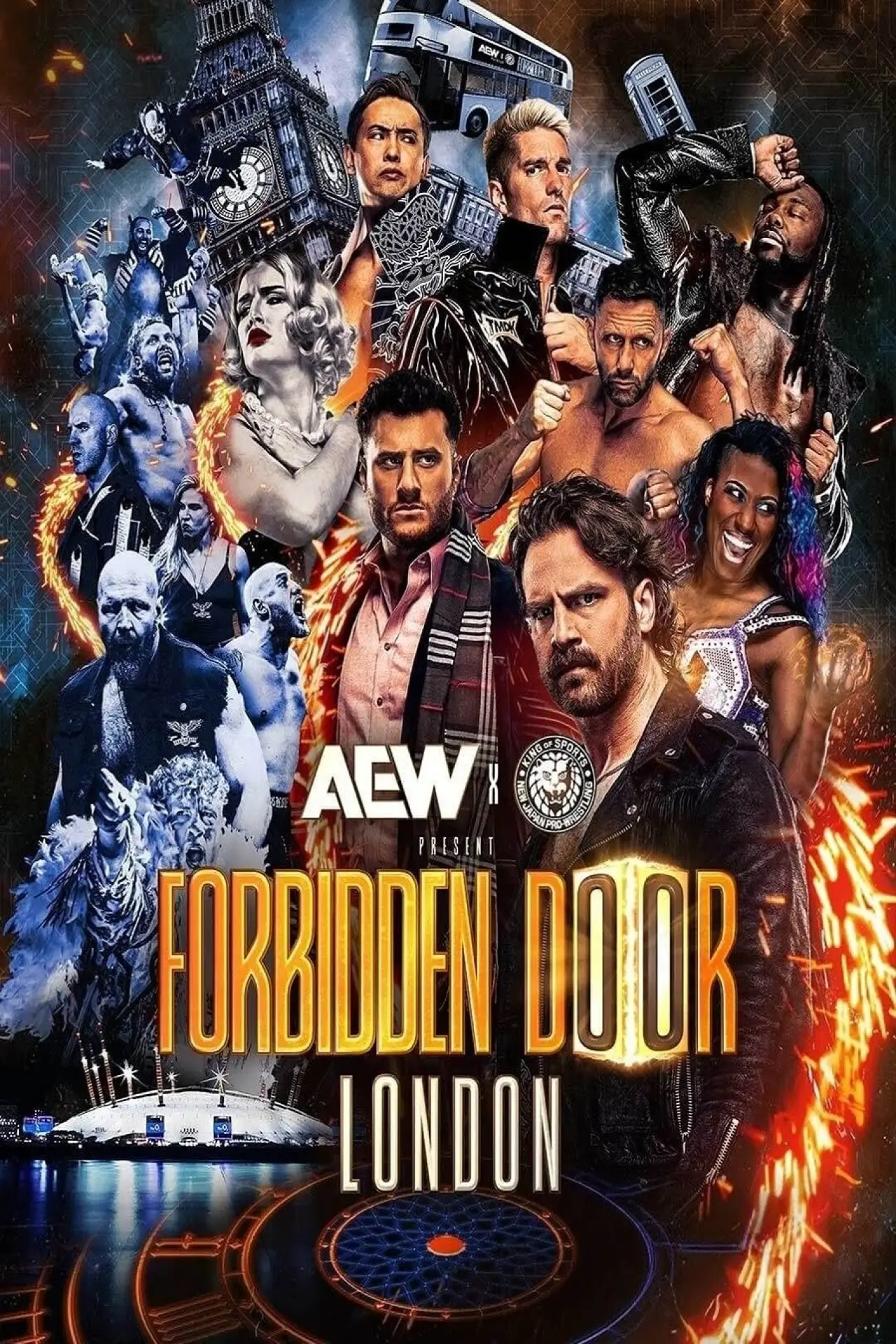 Plakat filmowy "AEW x NJPW: Forbidden Door 2025"