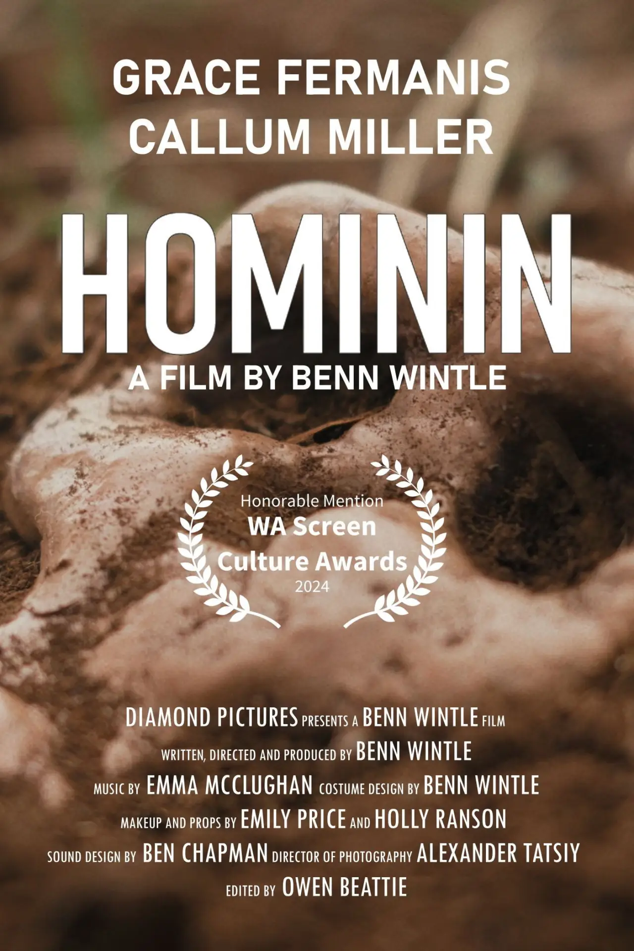 Plakat filmowy "Hominin"