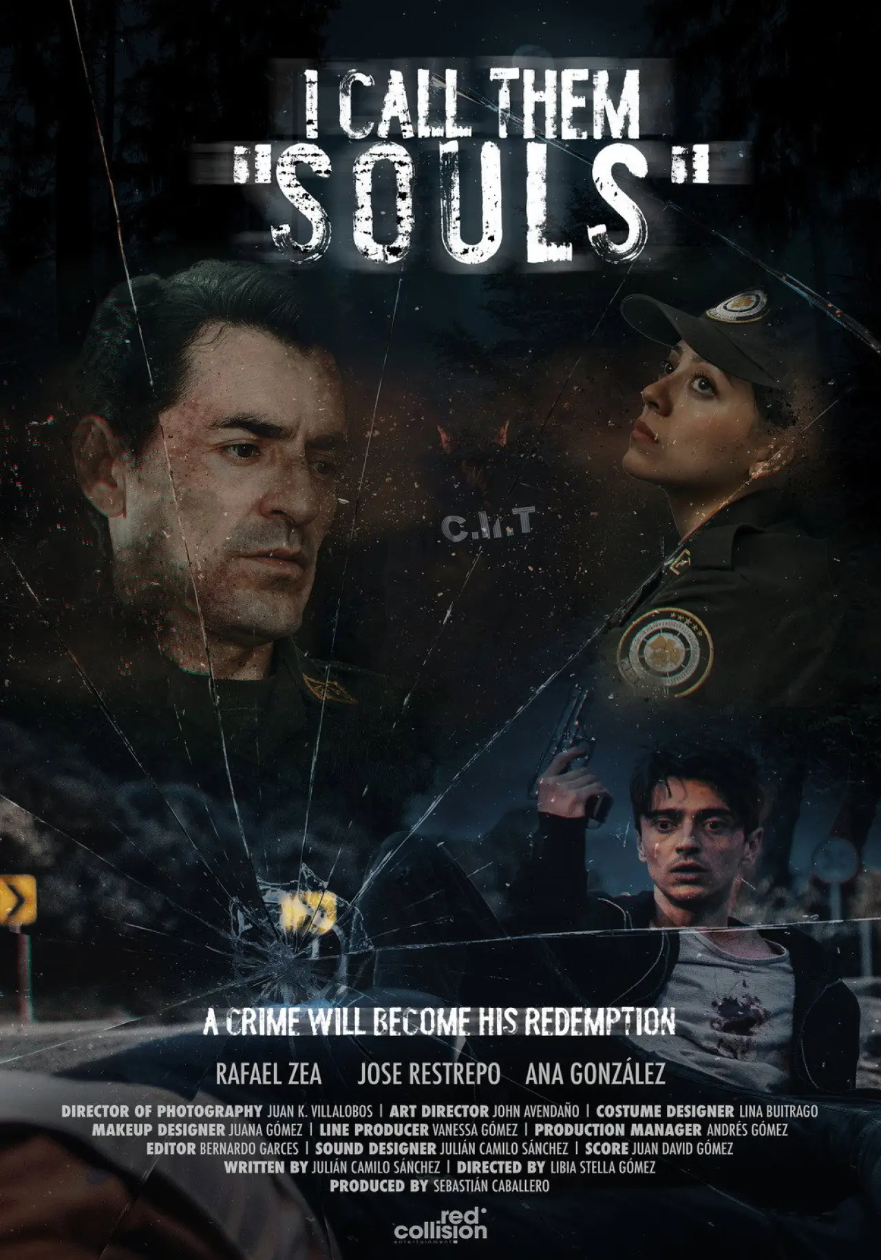 Plakat filmowy "Les digo "almas""