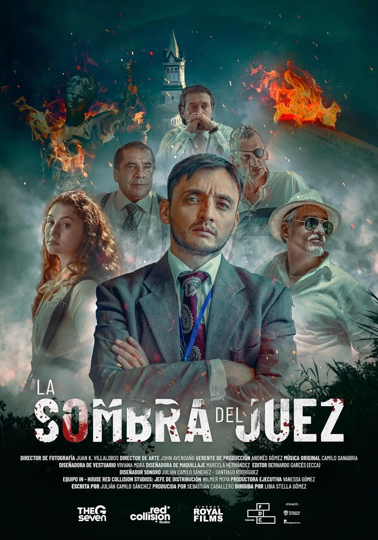 Plakat filmowy "La Sombra del Juez"