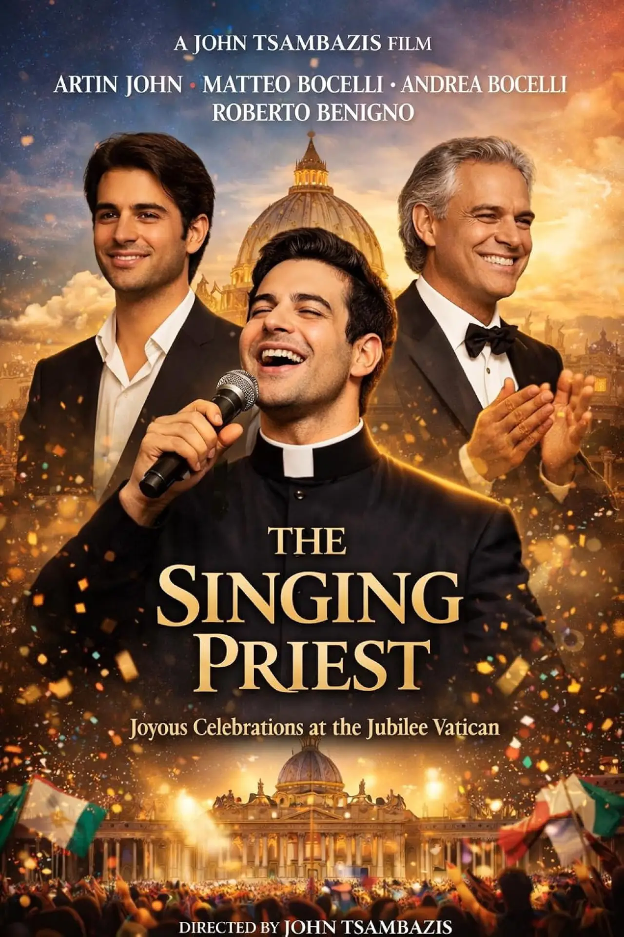 Plakat filmowy "The Singing Priest"