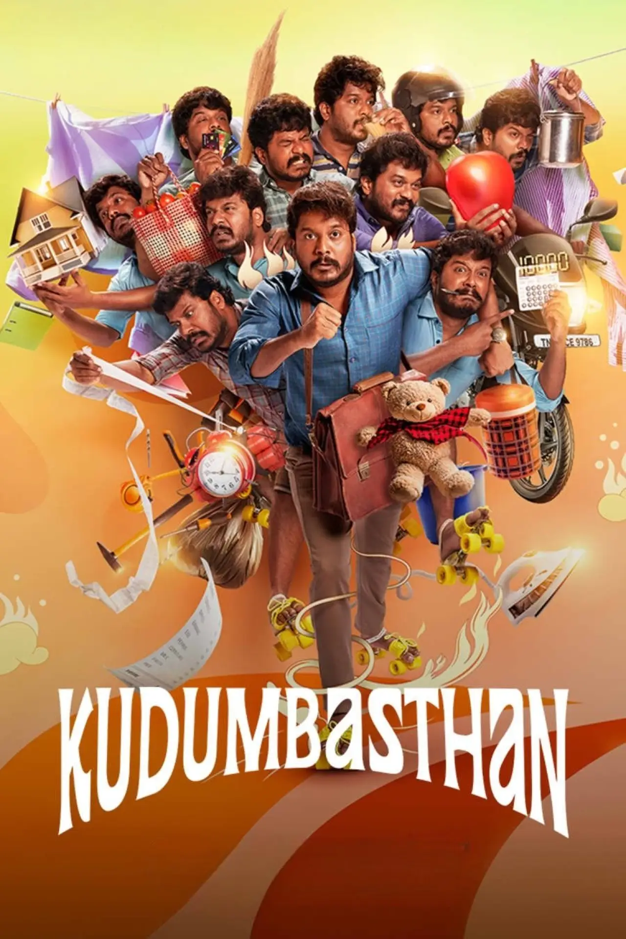 Plakat filmowy "குடும்பஸ்தன்"