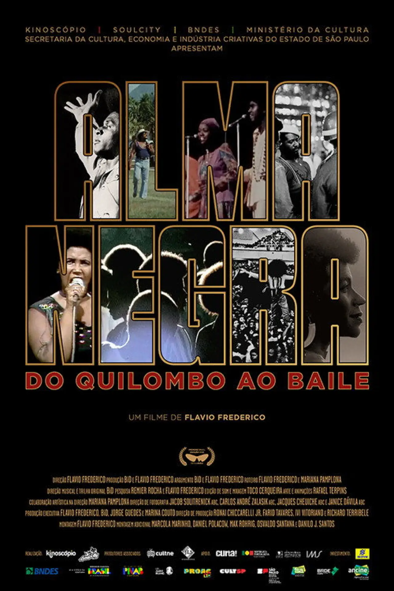 Plakat filmowy "Alma Negra, do Quilombo ao Baile"