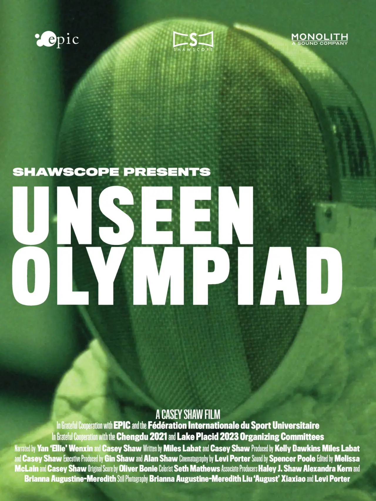 Plakat filmowy "Unseen Olympiad"