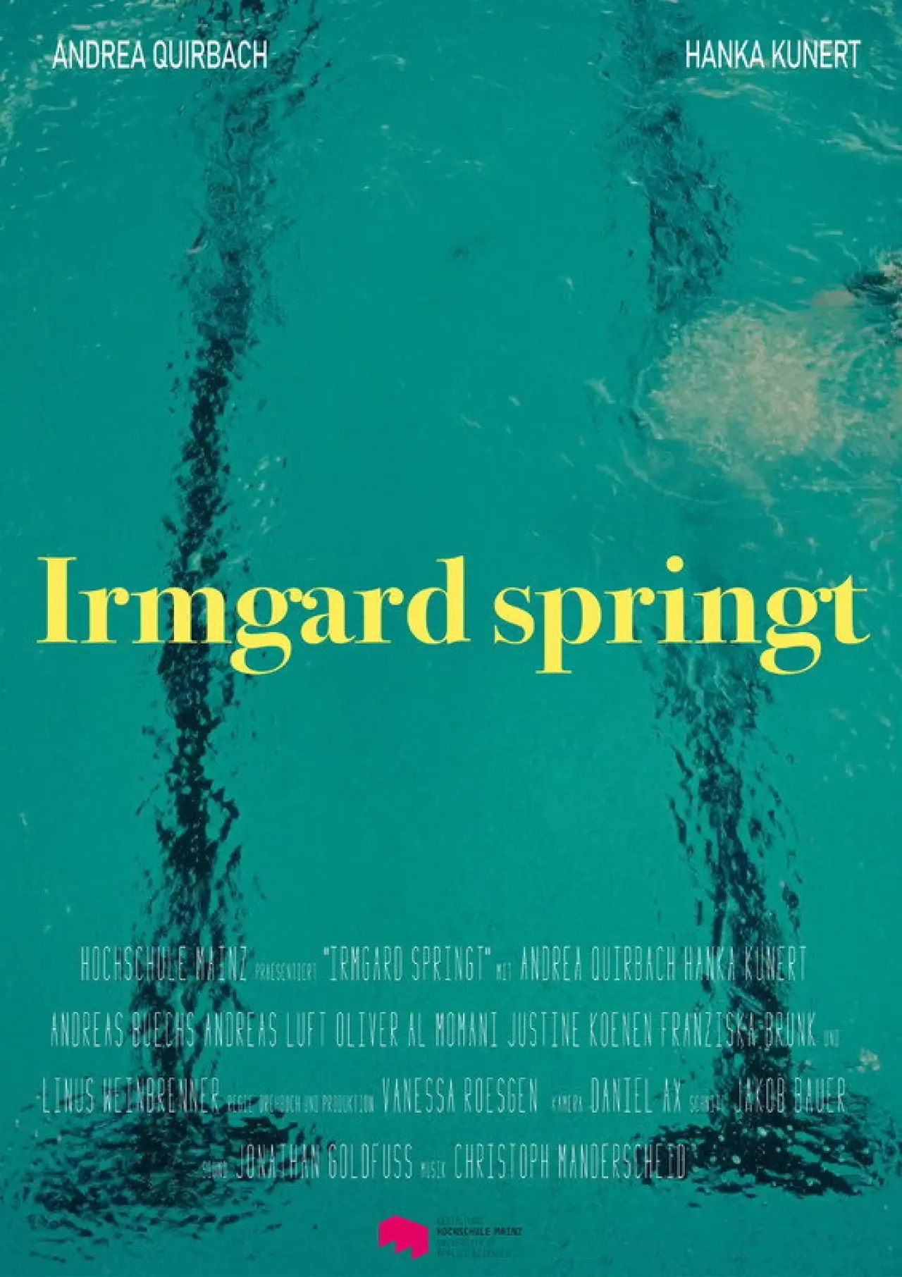 Plakat filmowy "Irmgard springt"