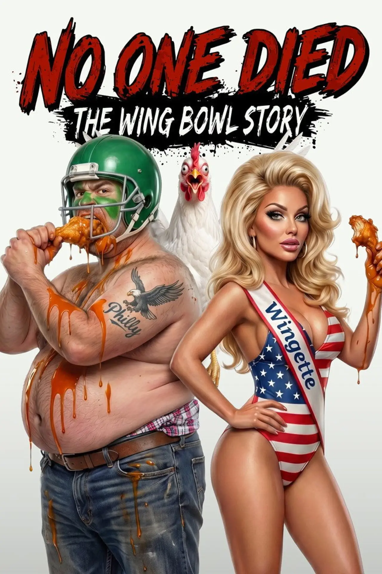 Plakat filmowy "No One Died: The Wing Bowl Story"