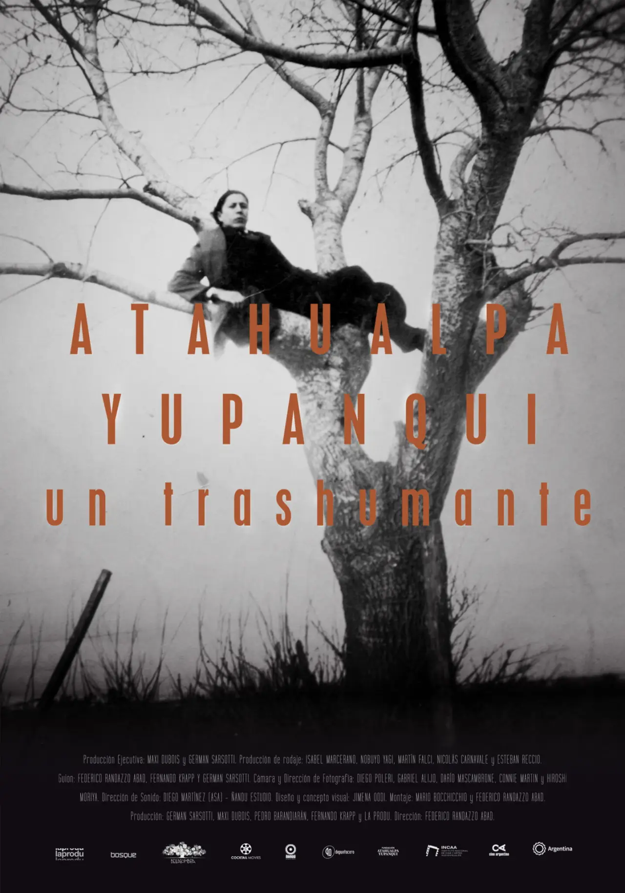 Plakat filmowy "Atahualpa Yupanqui, un trashumante"