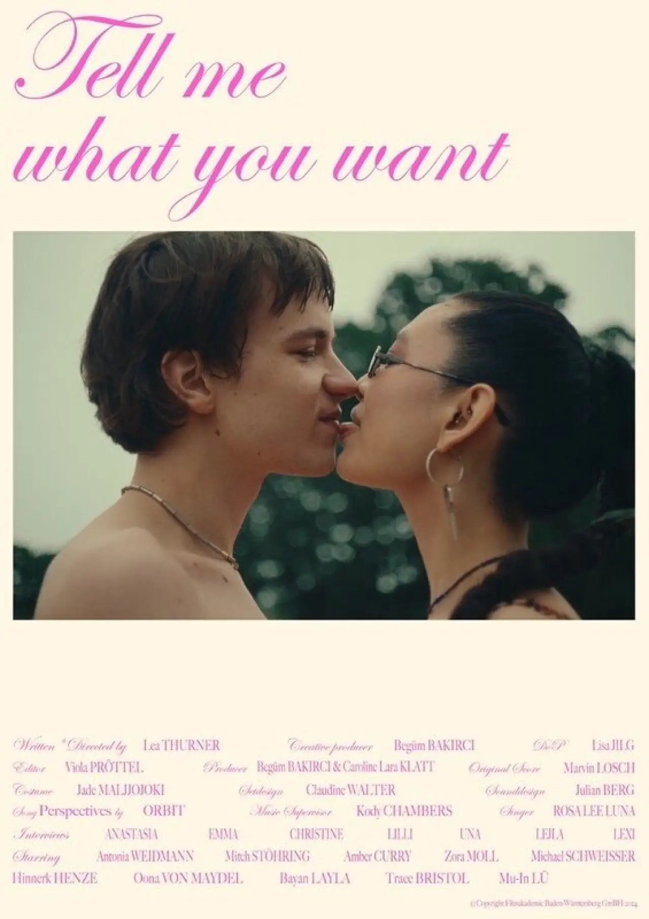 Plakat filmowy "Tell Me What You Want"