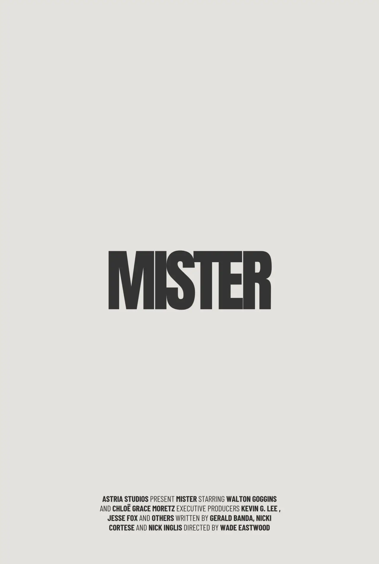 Plakat filmowy "Mister"