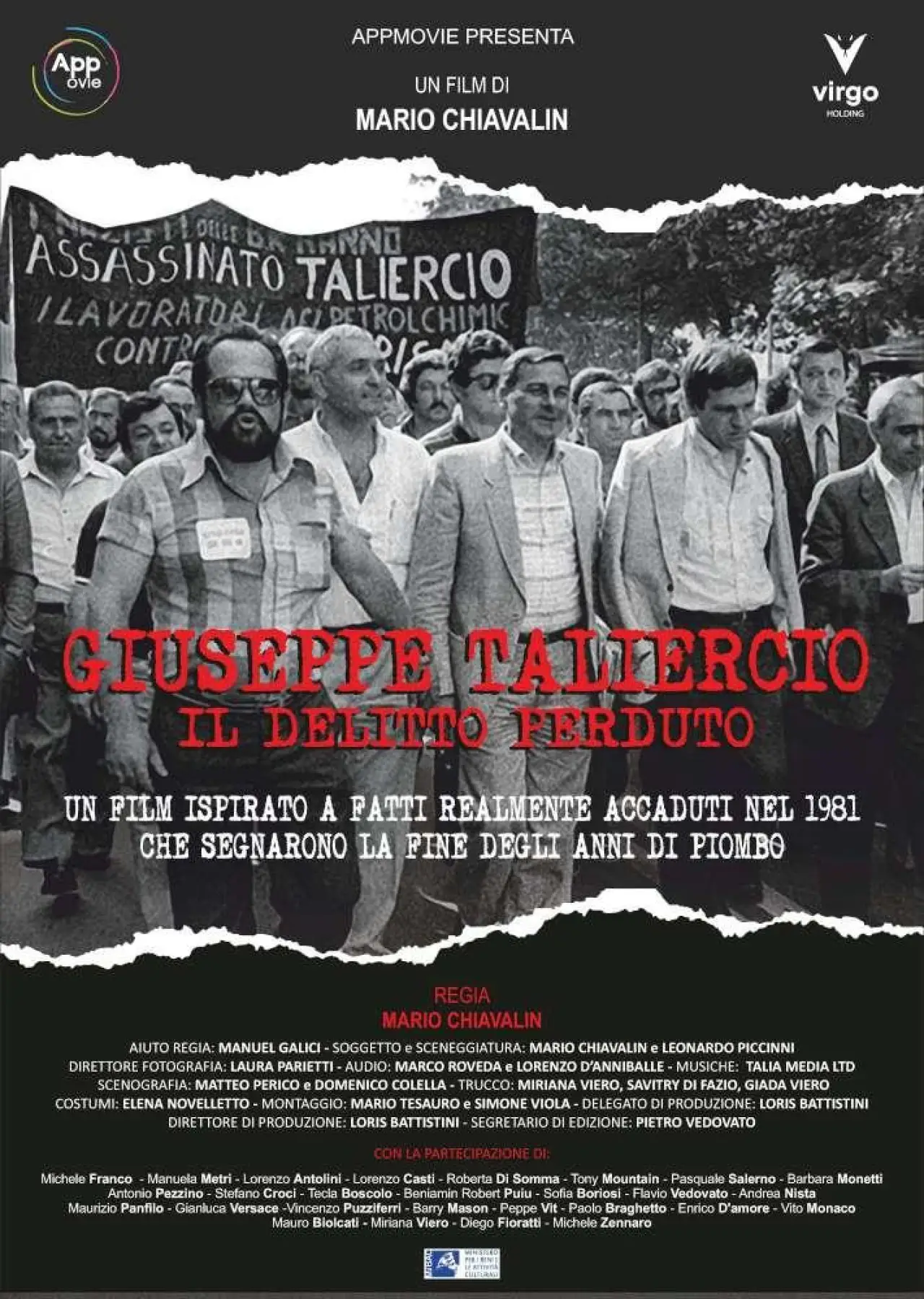 Plakat filmowy "Giuseppe Taliercio - Il delitto perduto"