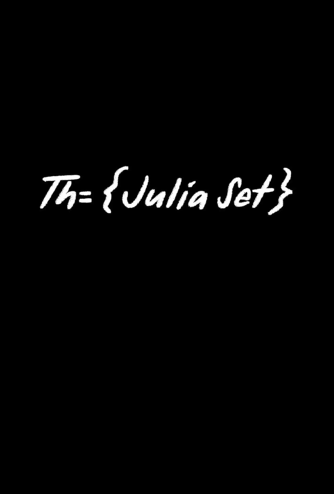 Plakat filmowy "The Julia Set"