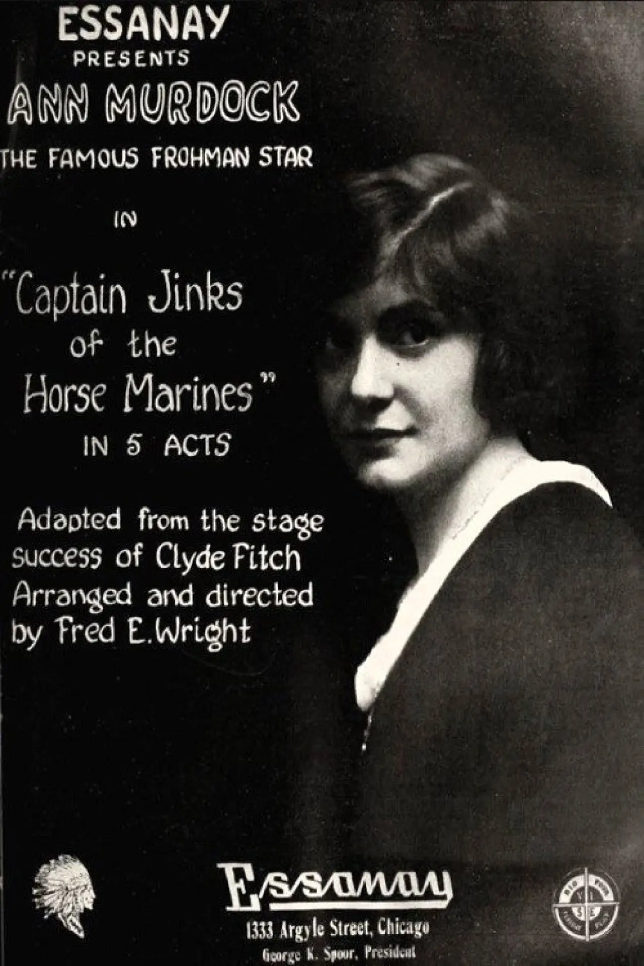 Plakat filmowy "Captain Jinks of the Horse Marines"