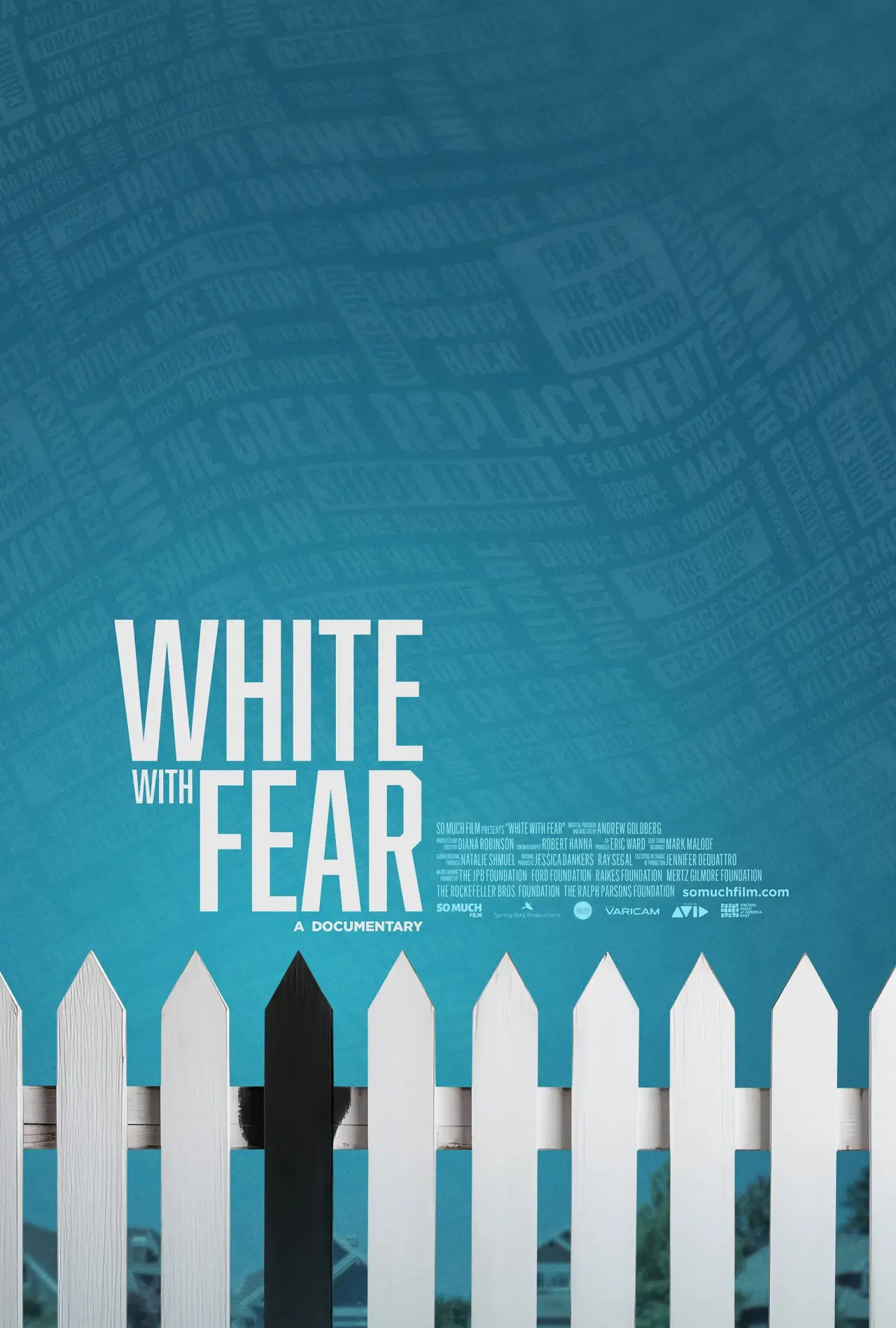 Plakat filmowy "White with Fear"