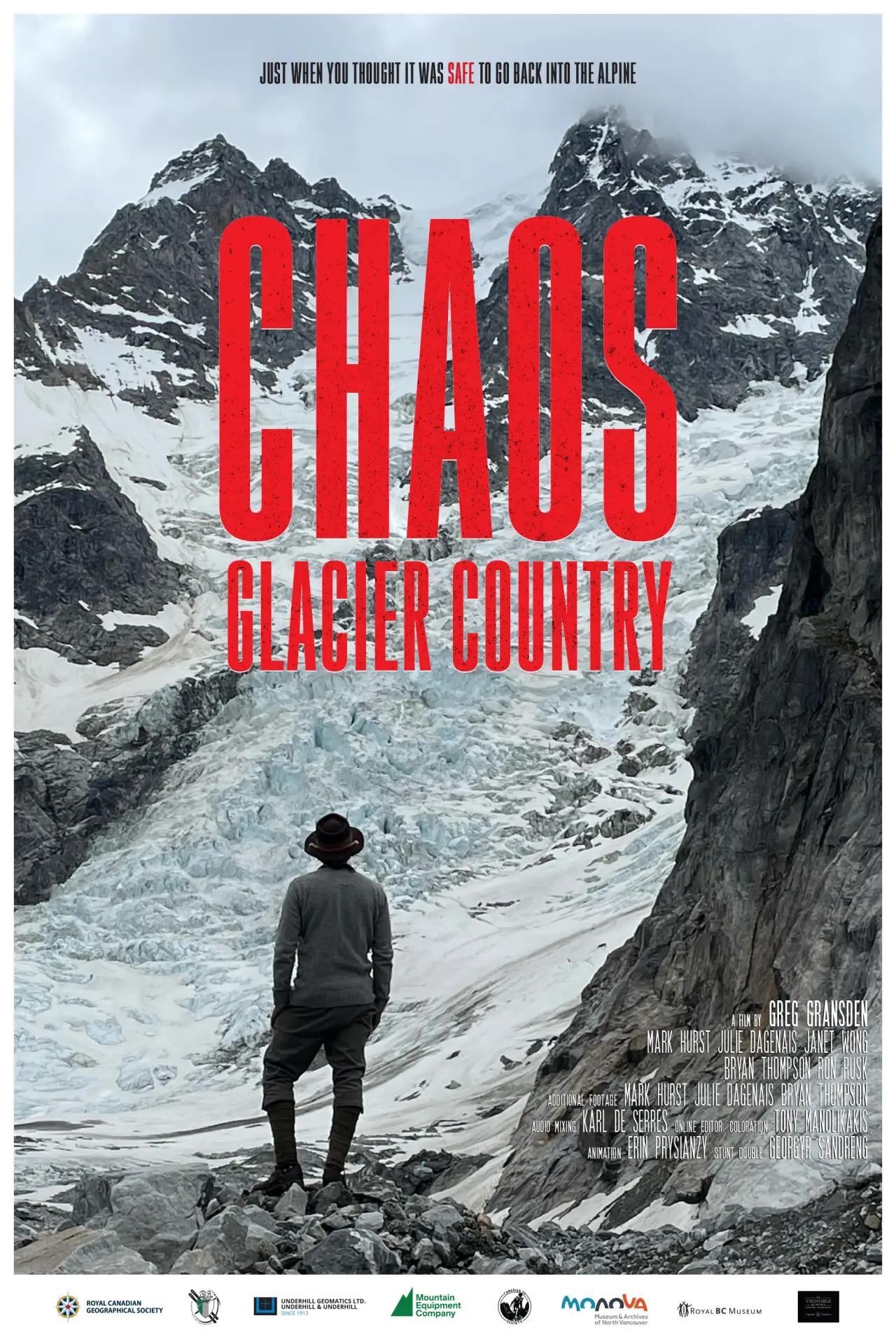 Plakat filmowy "Chaos Glacier Country"