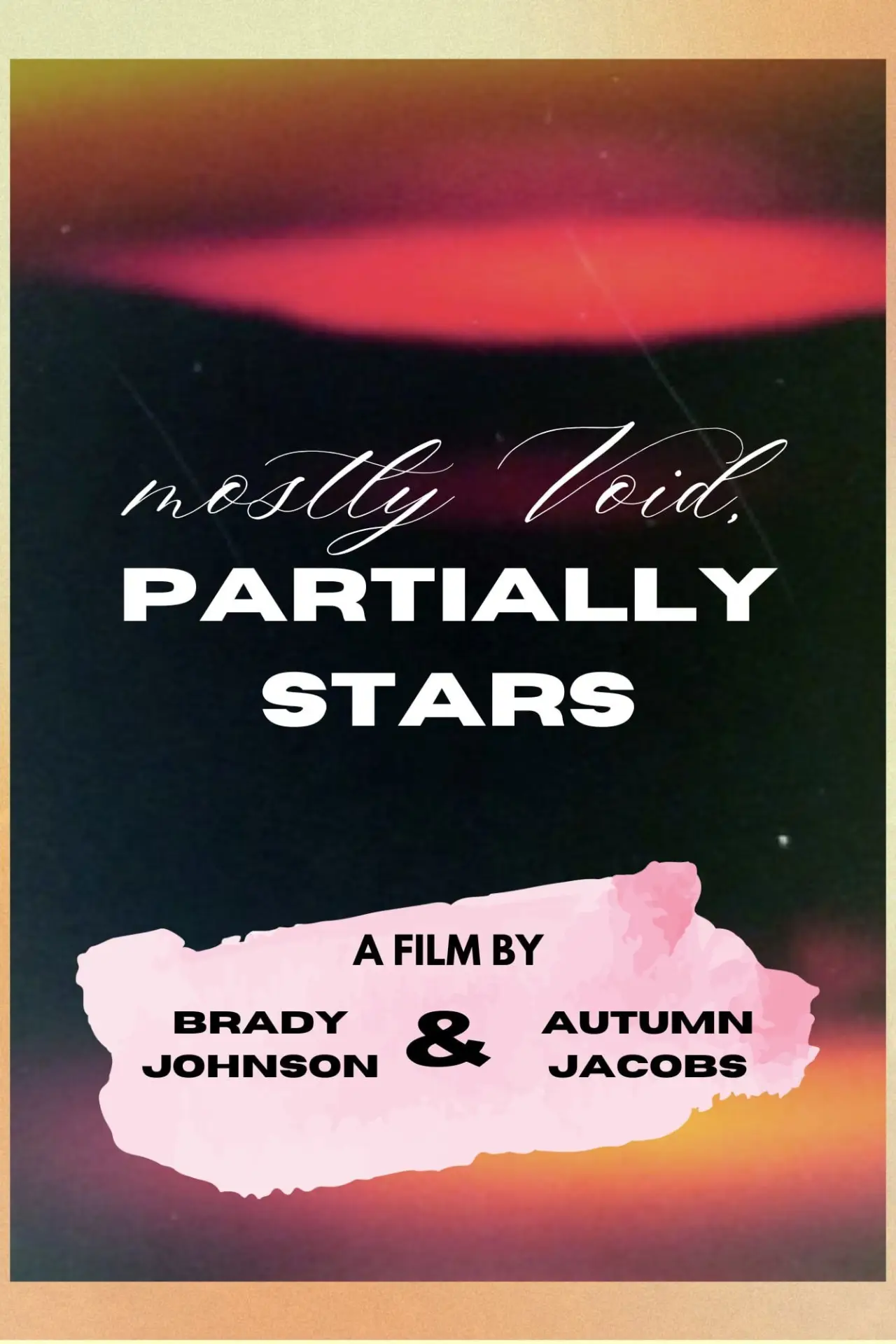 Plakat filmowy "Mostly Void, Partially Stars"