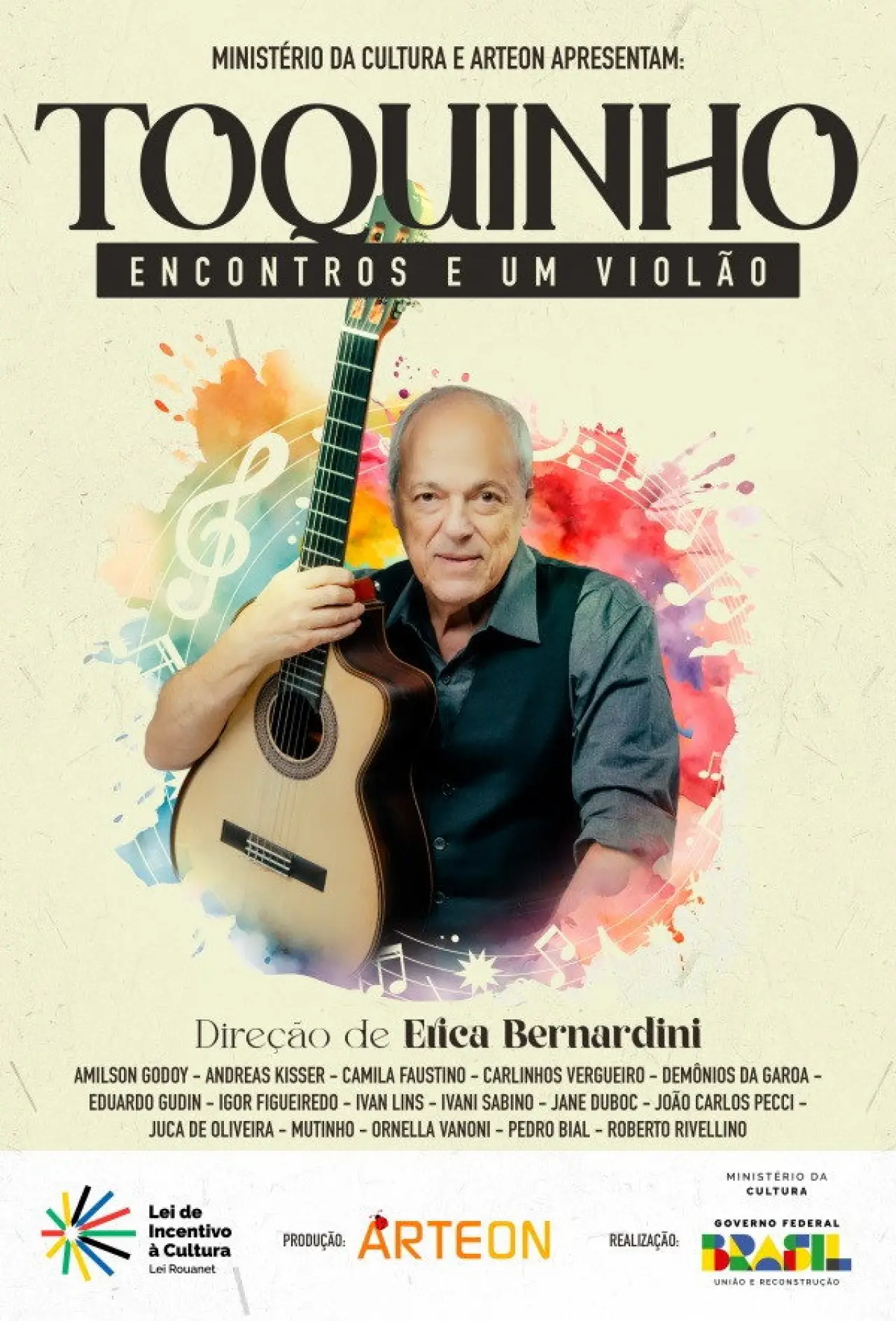 Plakat filmowy "Toquinho: Encontros e um Violão"