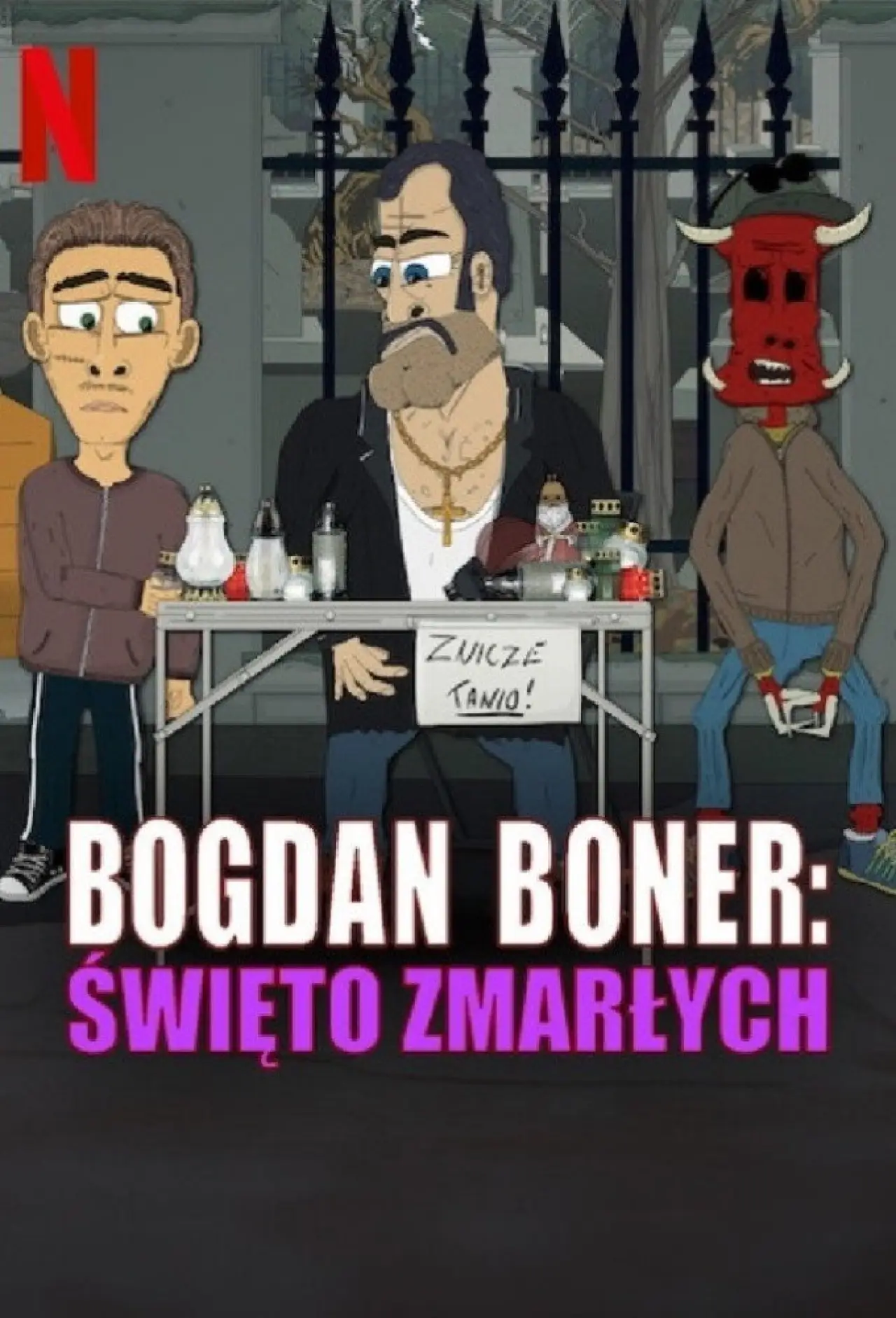Plakat filmowy "Bogdan Boner: Święto zmarłych"
