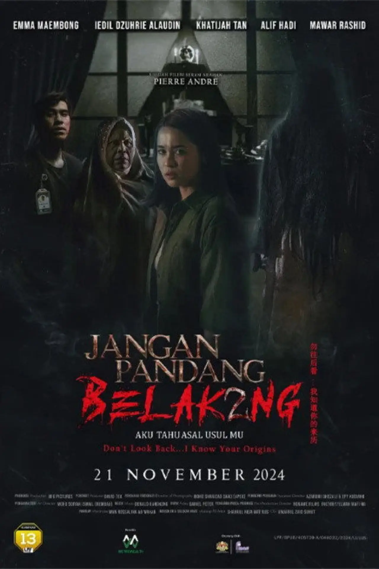 Plakat filmowy "Jangan Pandang Belakang 2: Aku Tahu Asal Usulmu"
