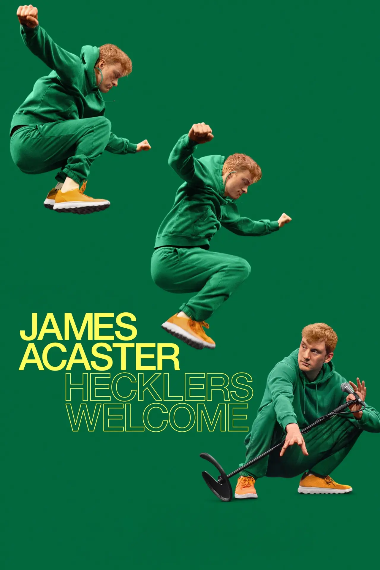 Plakat filmowy "James Acaster: Hecklerzy mile widziani"