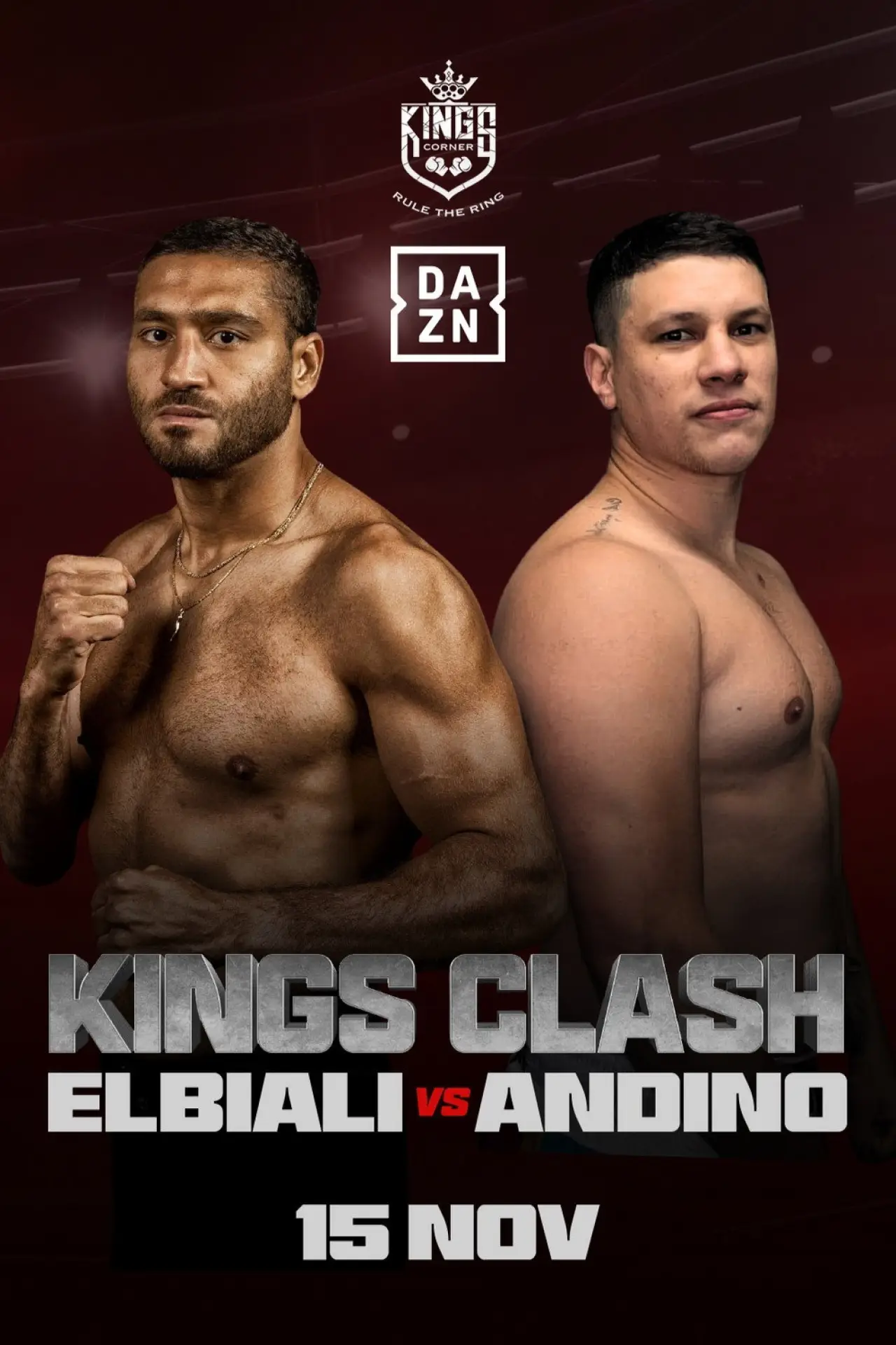 Plakat filmowy "Ahmed Elbiali vs. Guillermo Ruben Andino"