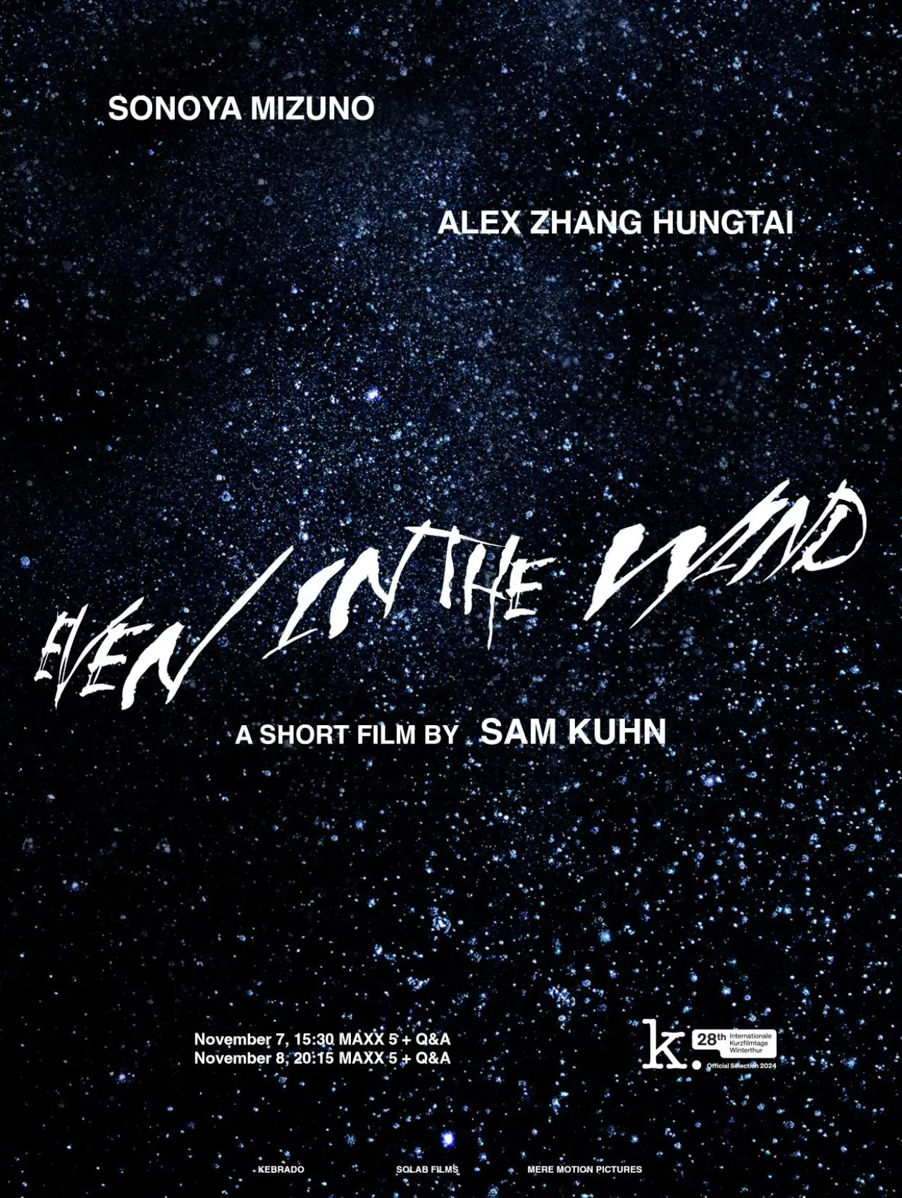 Plakat filmowy "Even in the Wind"