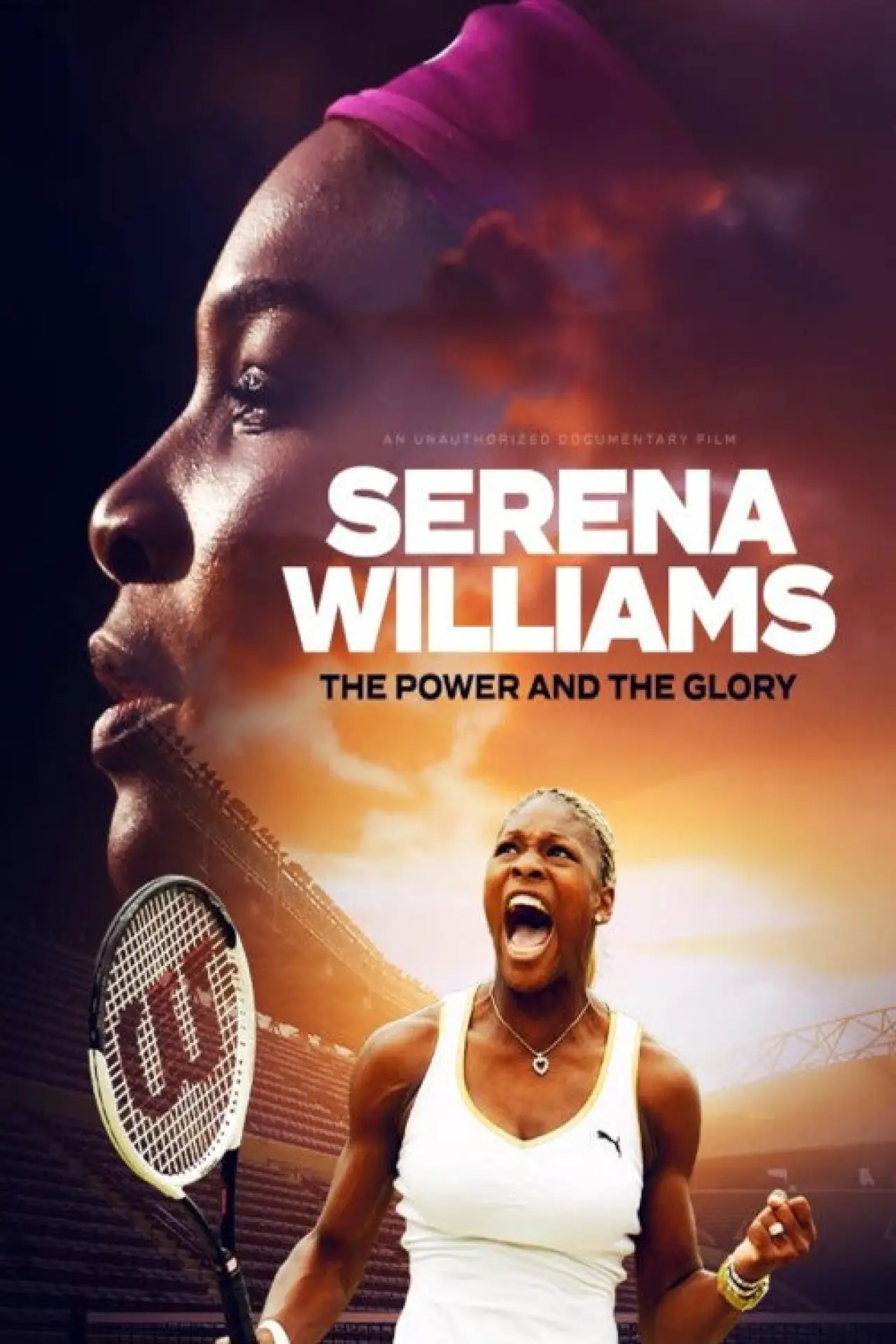 Plakat filmowy "Serena Williams: siła i sława"