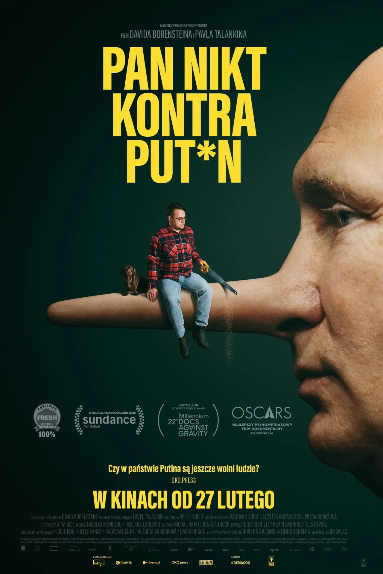 Plakat filmowy "Pan Nikt kontra Putin"
