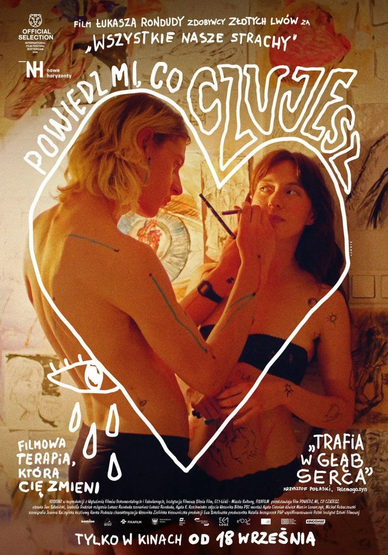 Plakat filmowy "Powiedz mi, co czujesz"
