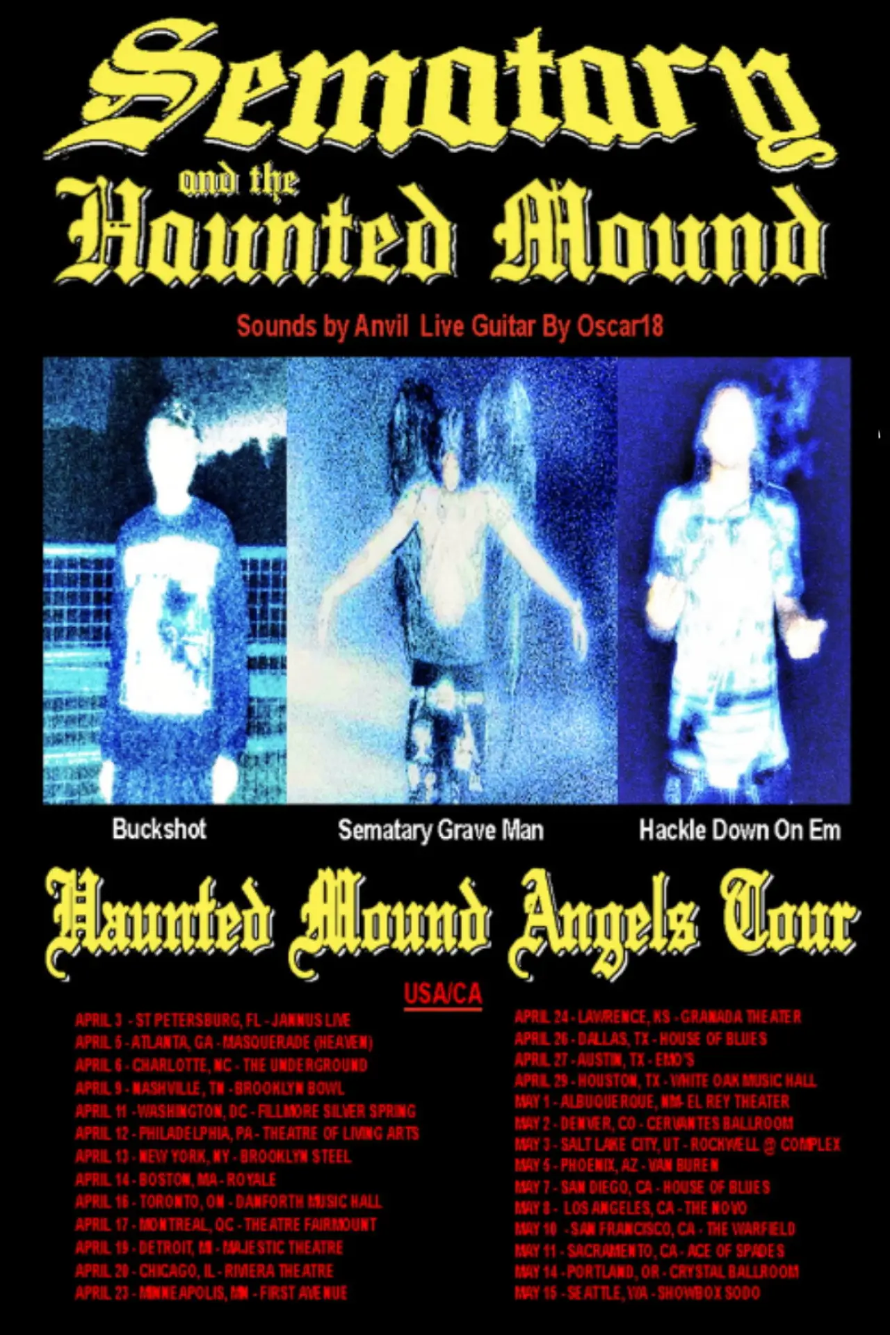 Plakat filmowy "Haunted Mound Angels Tour Part 1 USA"