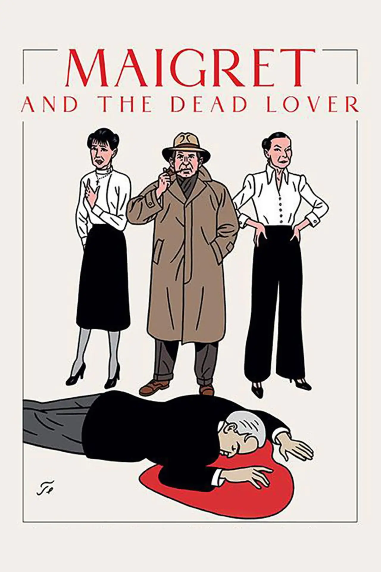 Plakat filmowy "Maigret et le mort amoureux"