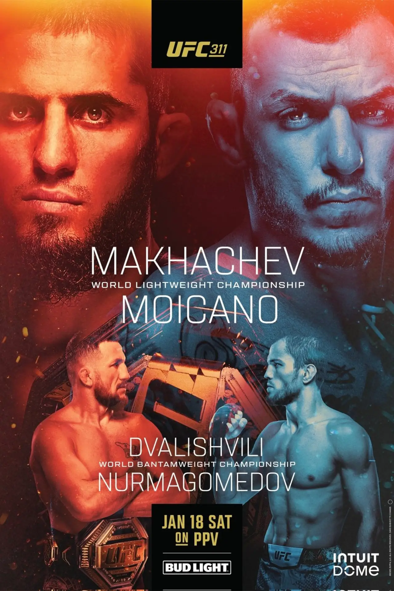 Plakat filmowy "UFC 311: Makhachev vs. Moicano"