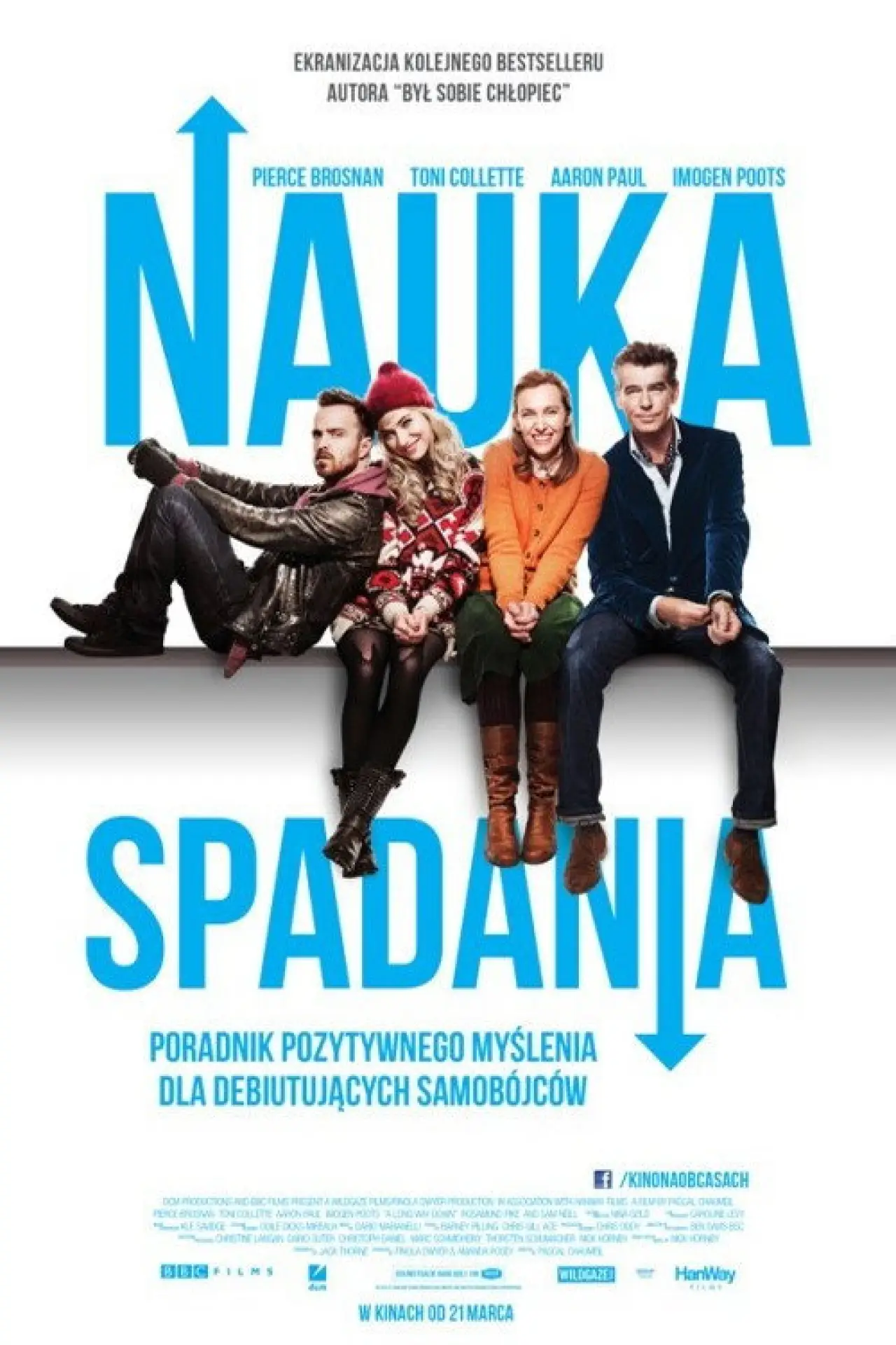Plakat filmowy "Nauka spadania"