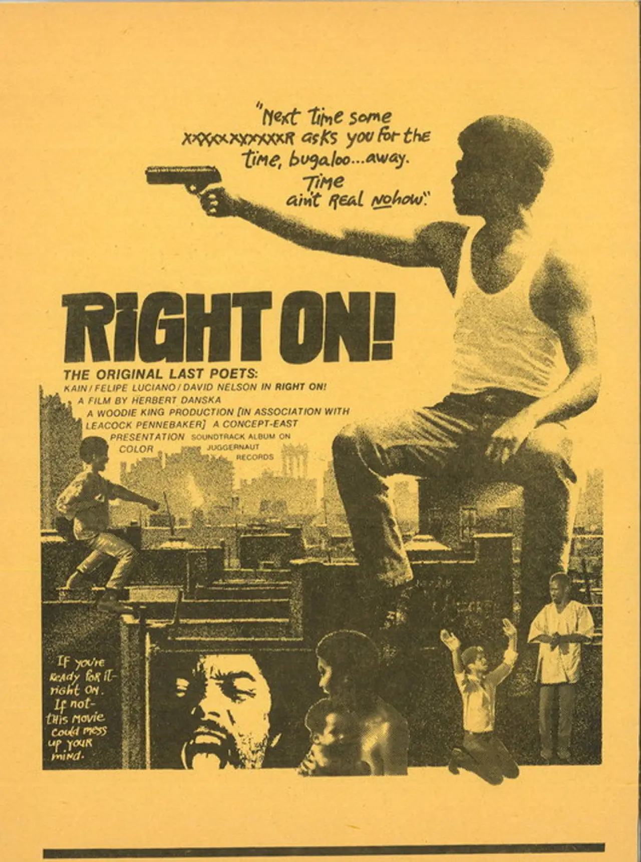 Plakat filmowy "Right On!"