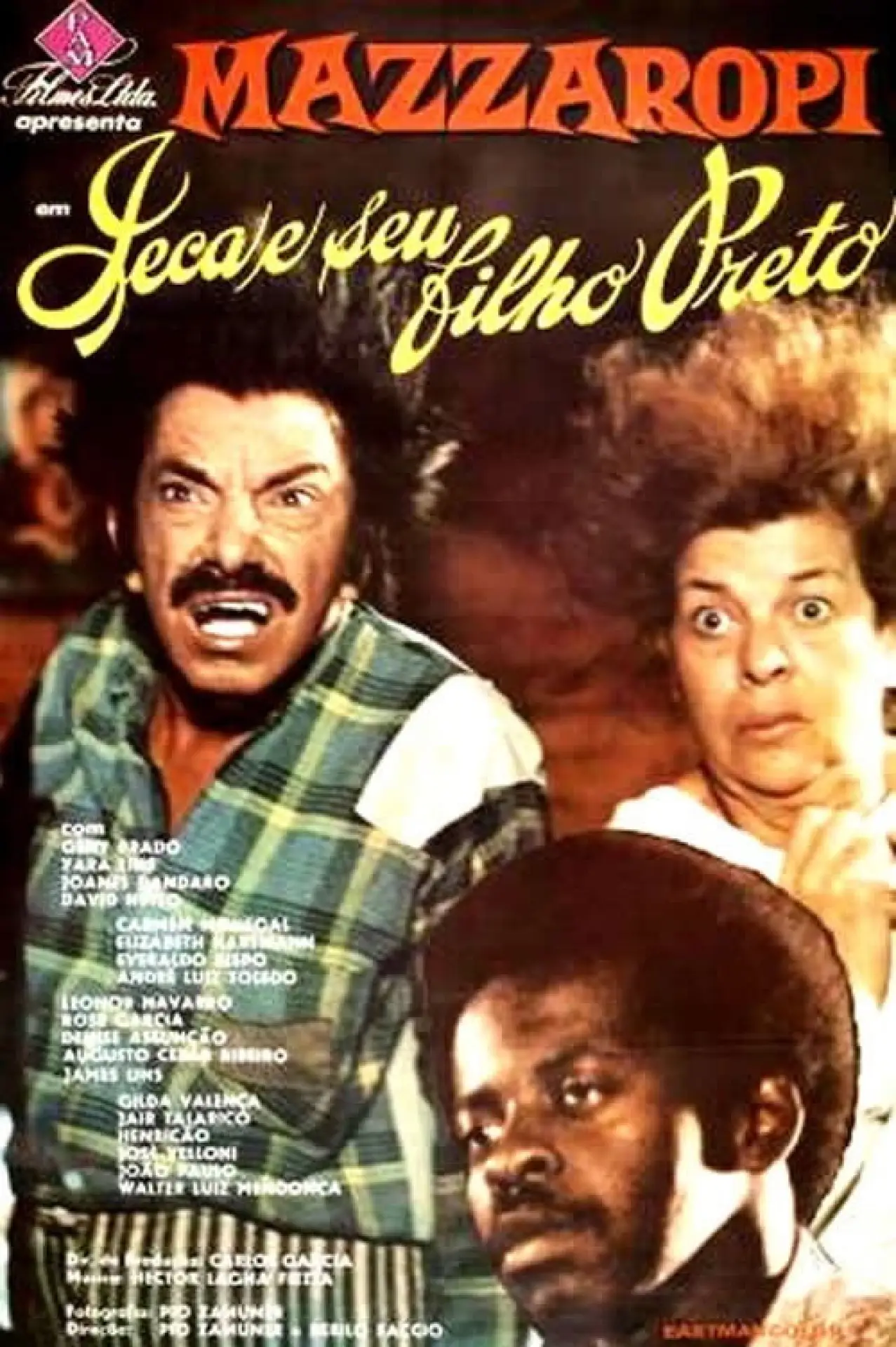 Plakat filmowy "Jeca e Seu Filho Preto"