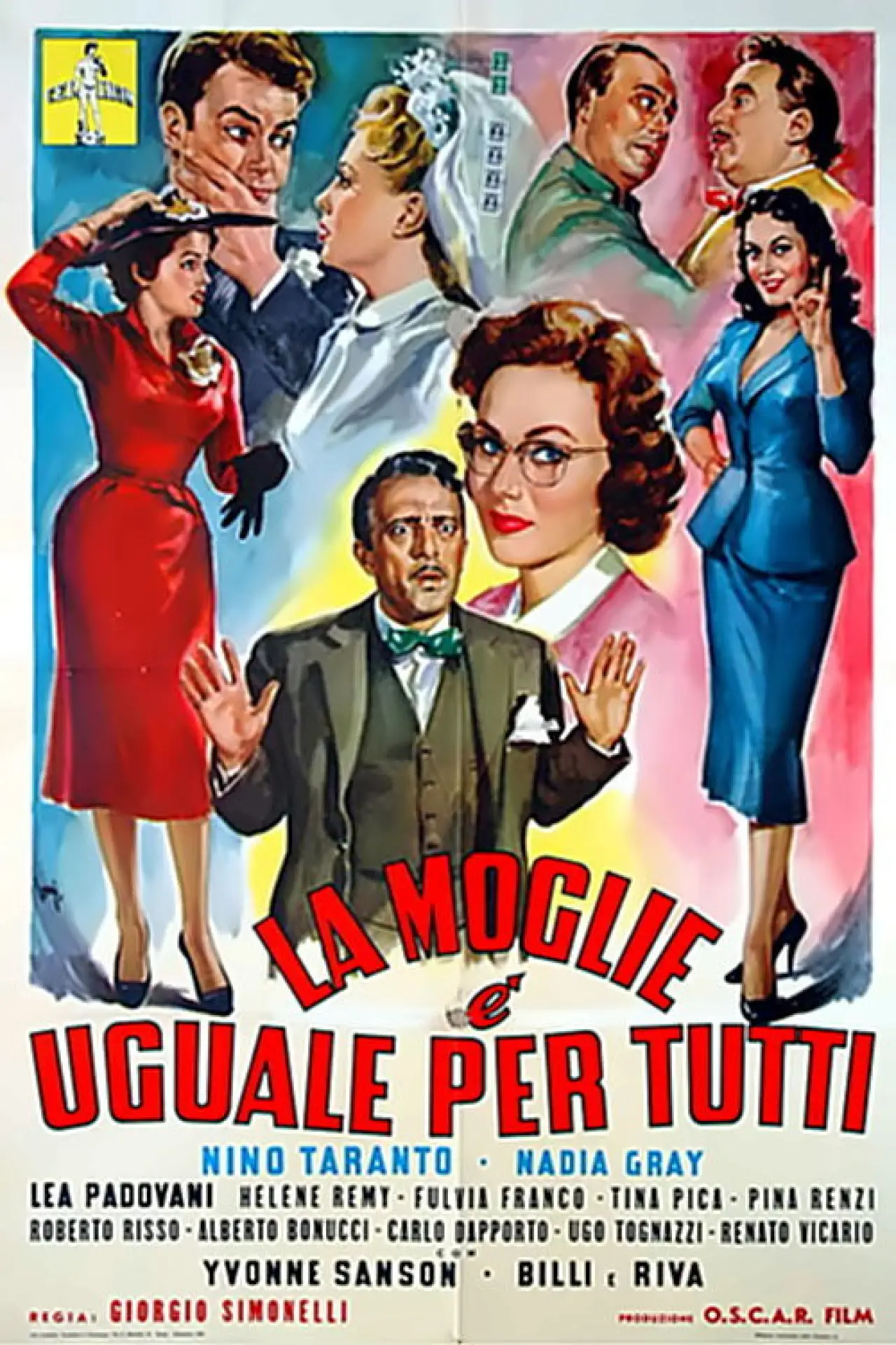 Plakat filmowy "La moglie è uguale per tutti"