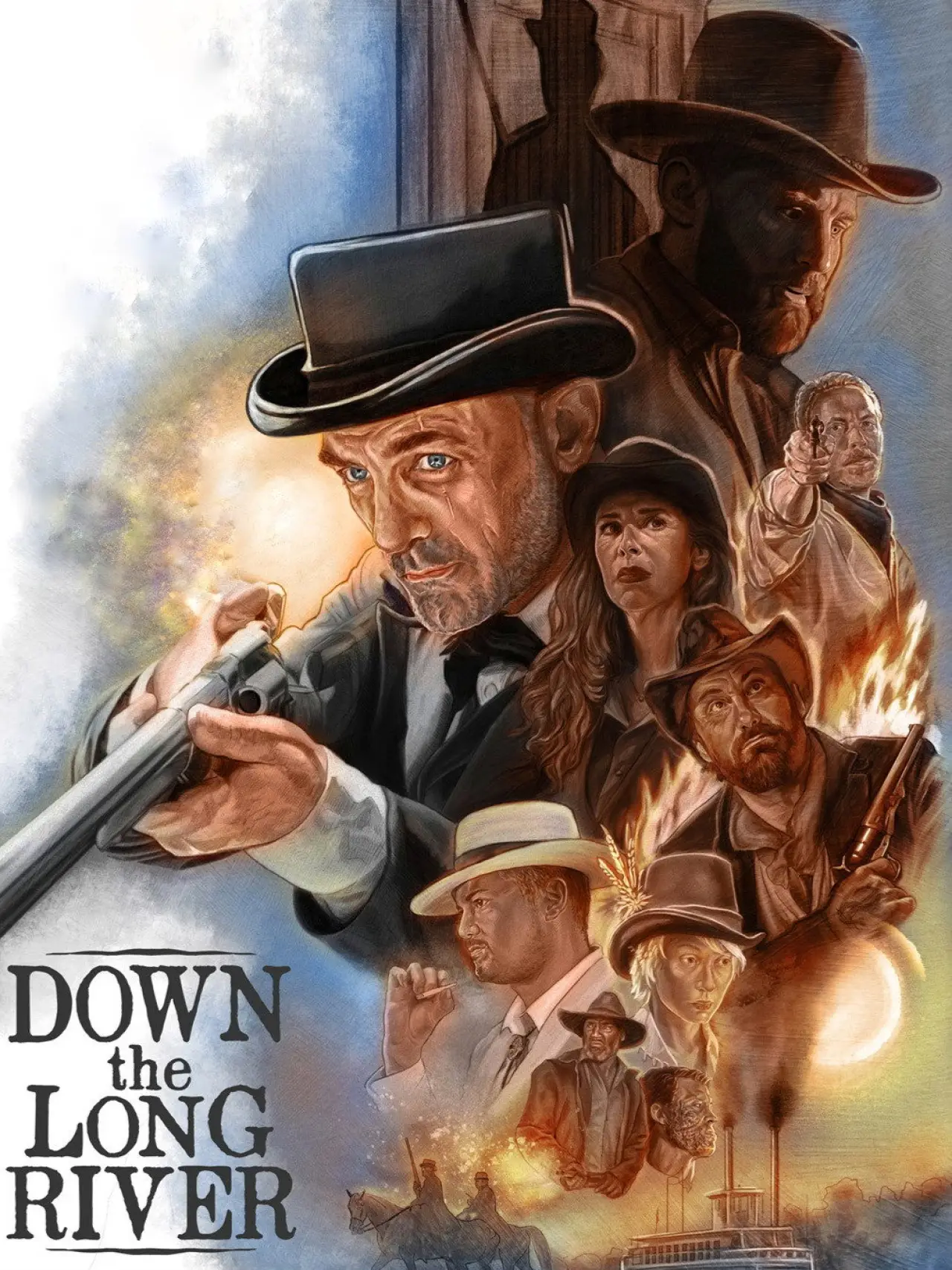 Plakat filmowy "Down the Long River"