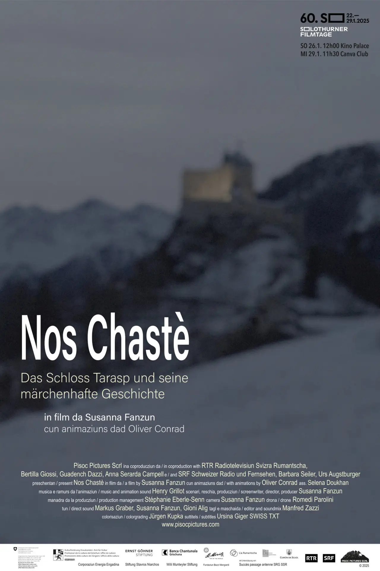 Plakat filmowy "Nos chastè – Das Schloss Tarasp und seine märchenhafte Geschichte"