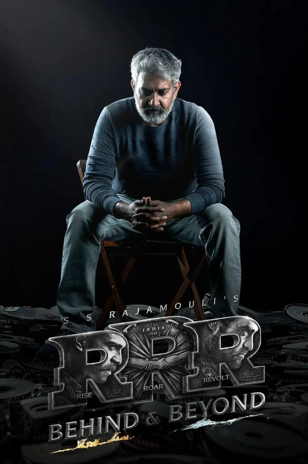 Plakat filmowy "ఆర్‌ఆర్‌ఆర్‌: బిహైండ్‌ అండ్‌ బియాండ్‌"