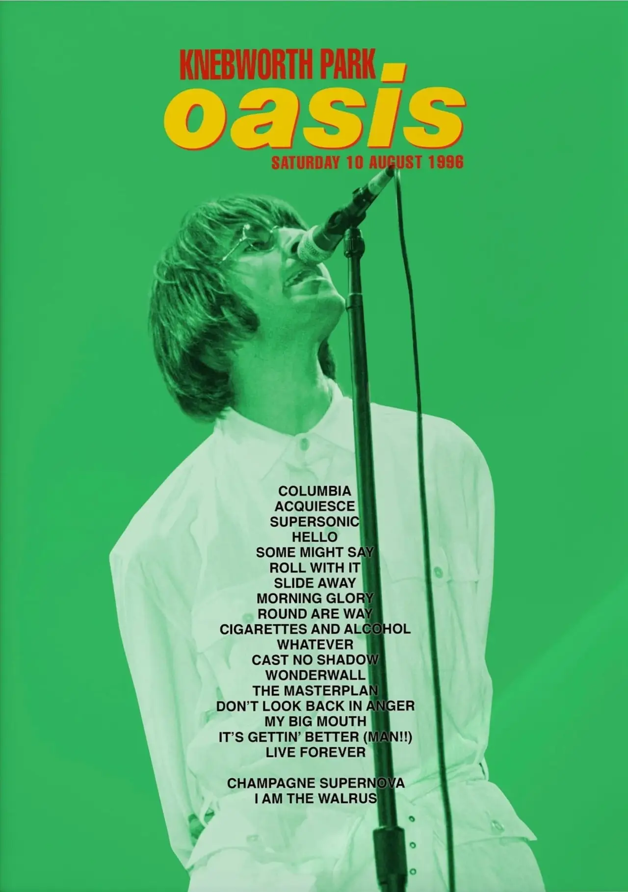 Plakat filmowy "Oasis LIVE AT KNEBWORTH: August 10th, 1996"