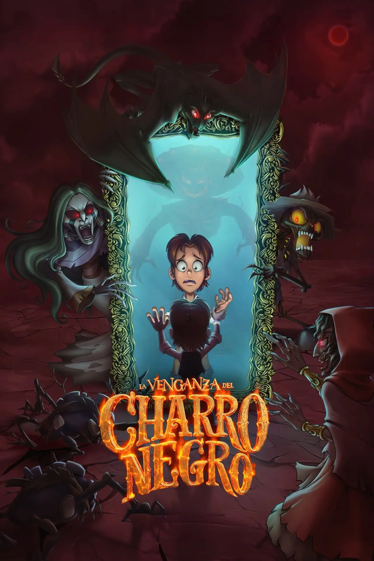 Plakat filmowy "La Venganza del Charro Negro"