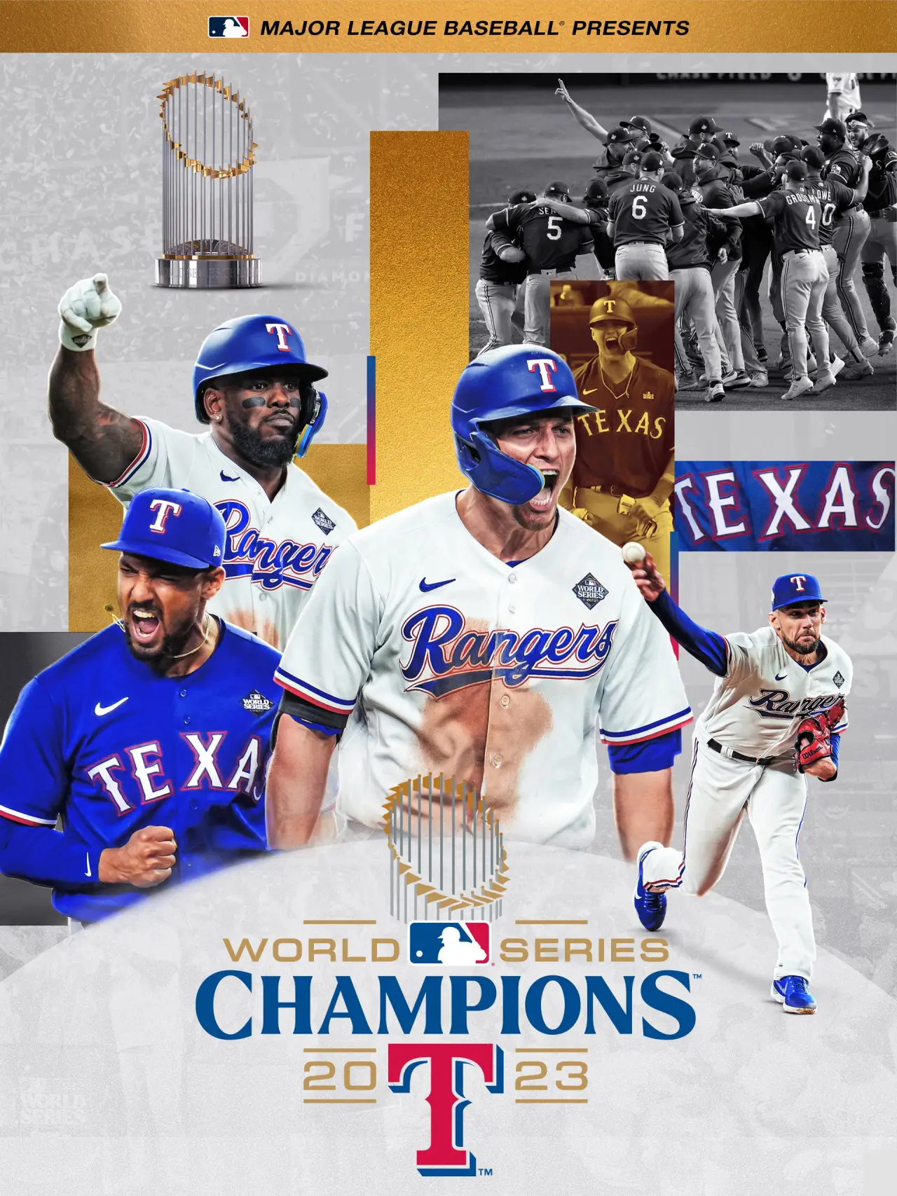 Plakat filmowy "2023 World Series Champions: Texas Rangers"