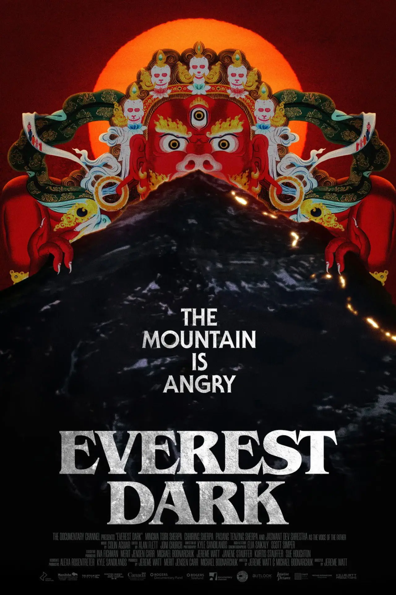 Plakat filmowy "Ciemna strona Mount Everest"