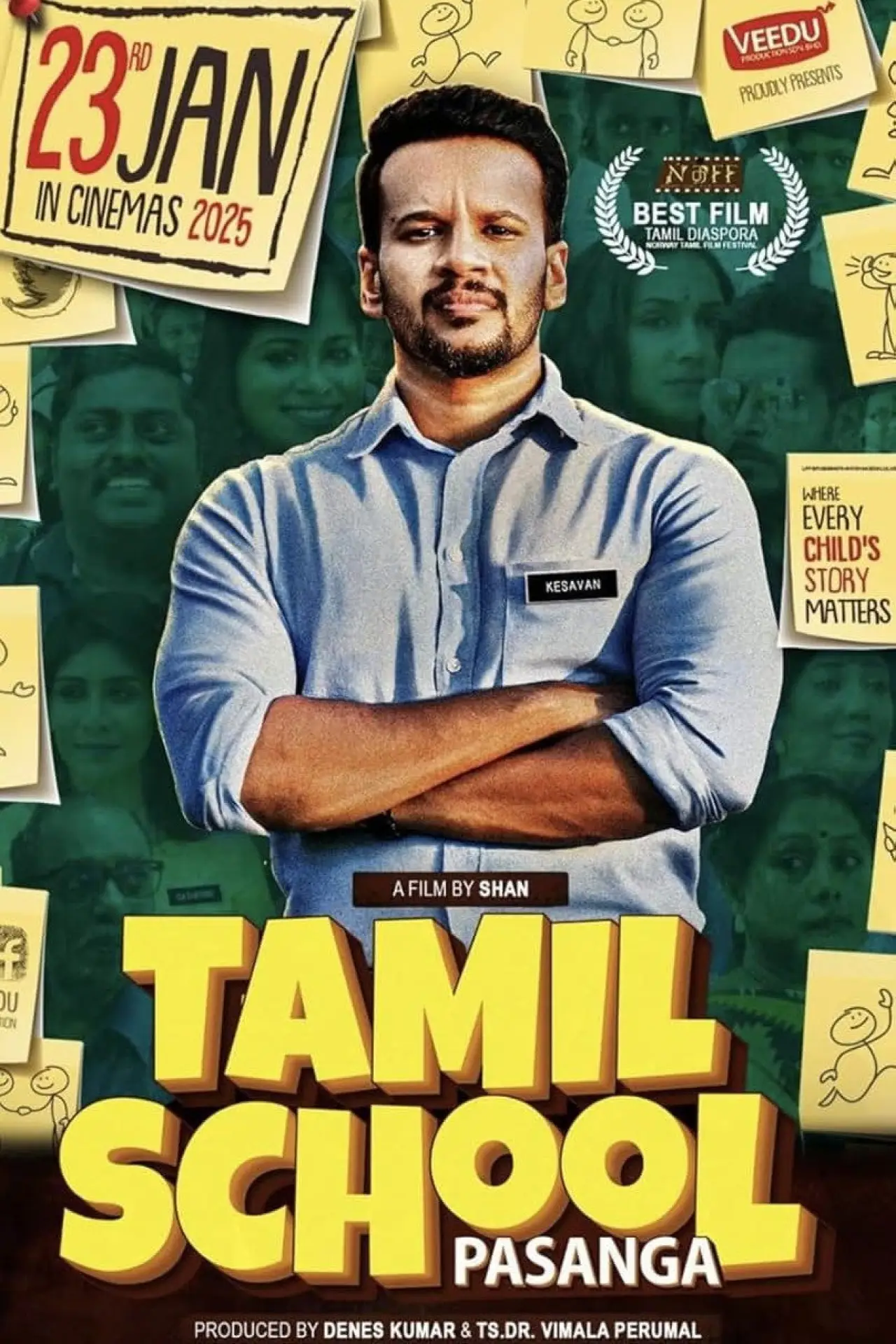 Plakat filmowy "Tamil School Pasanga"