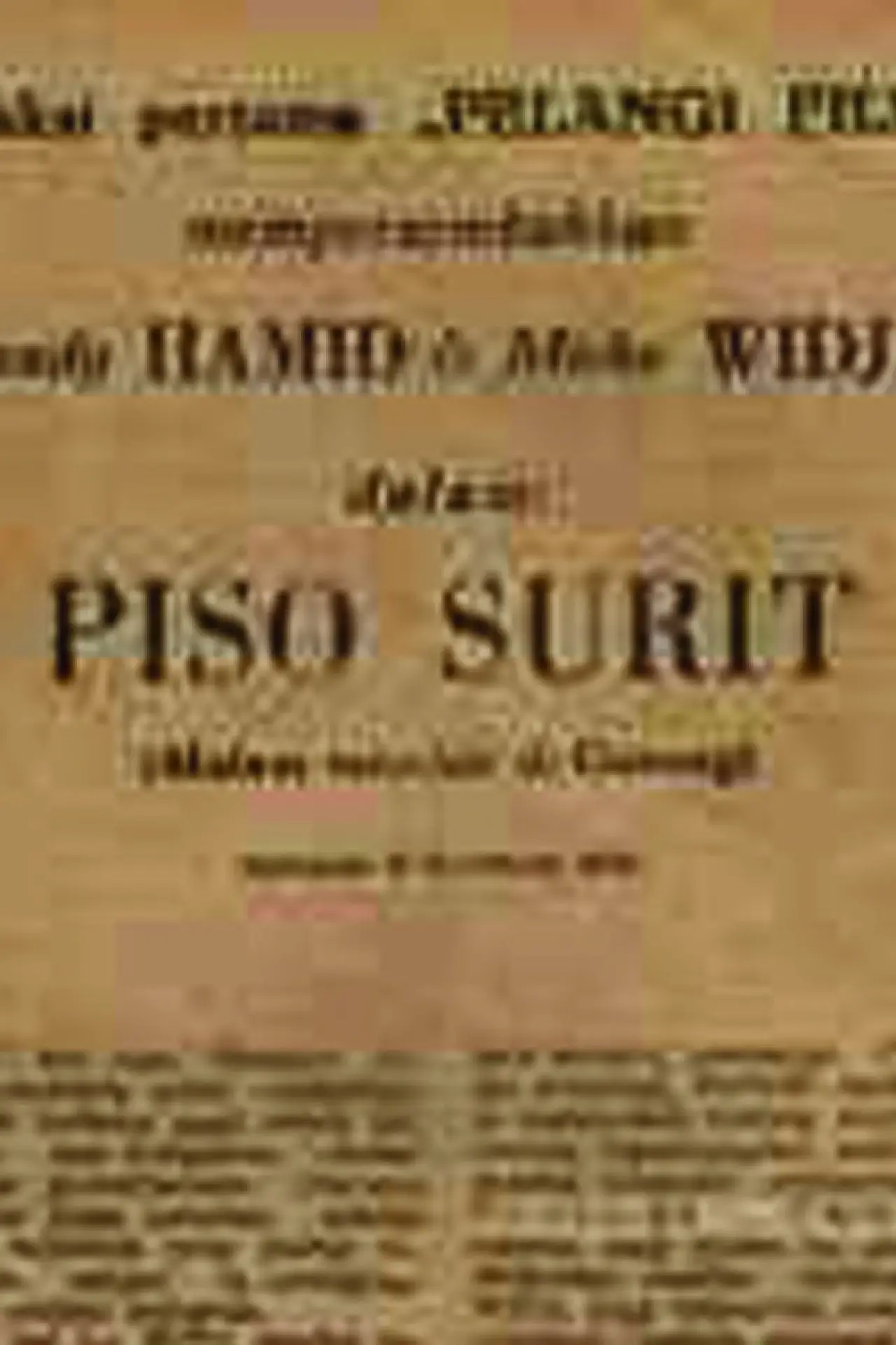Plakat filmowy "Piso Surit"