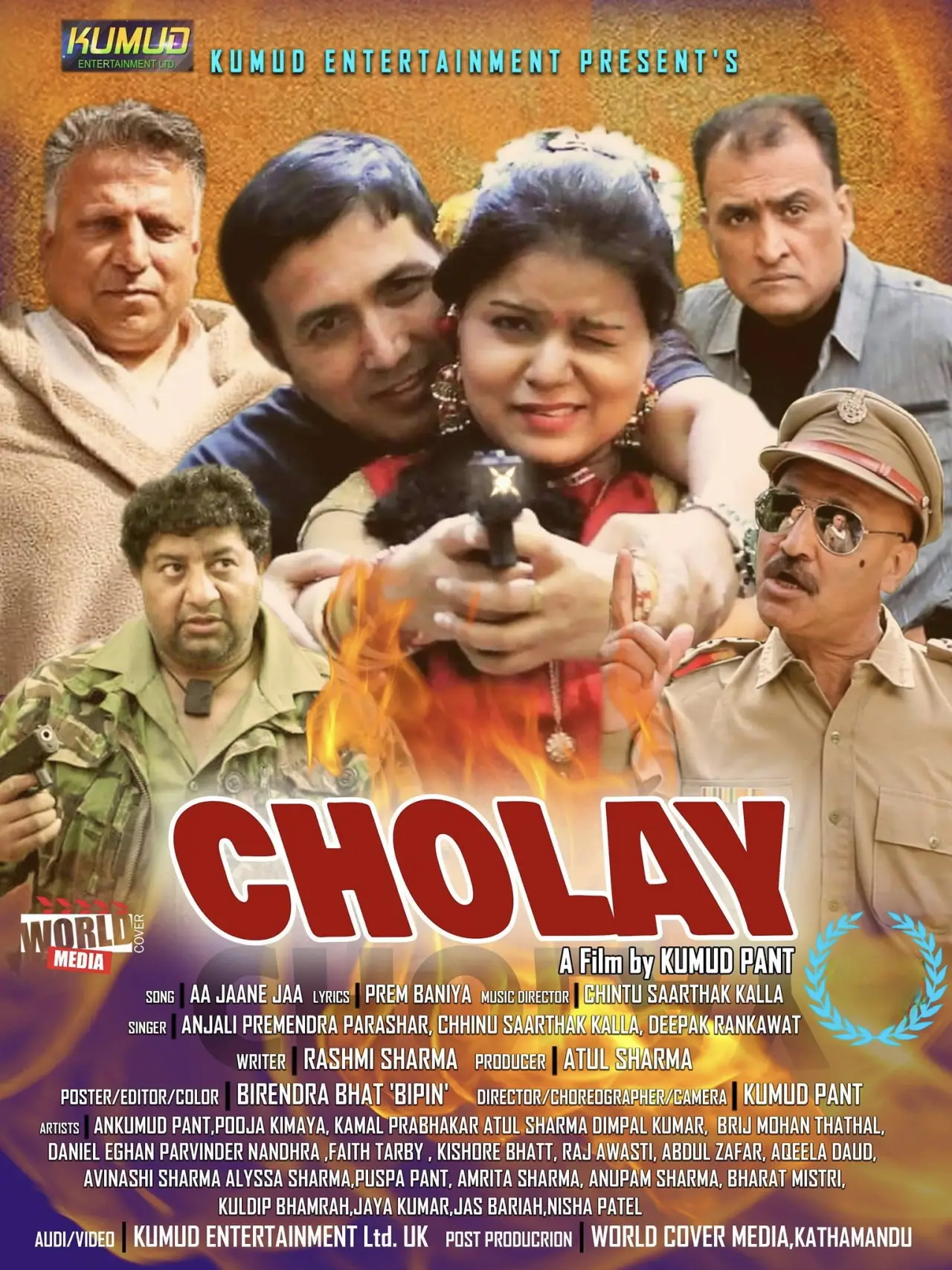 Plakat filmowy "Cholay"