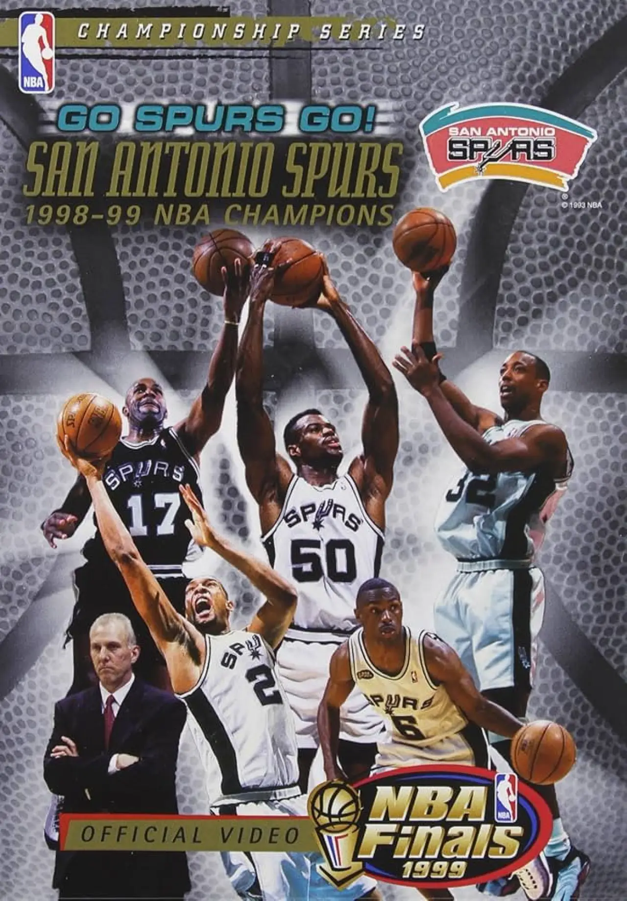 Plakat filmowy "Go Spurs Go! San Antonio Spurs 1998-1999 NBA Champions"