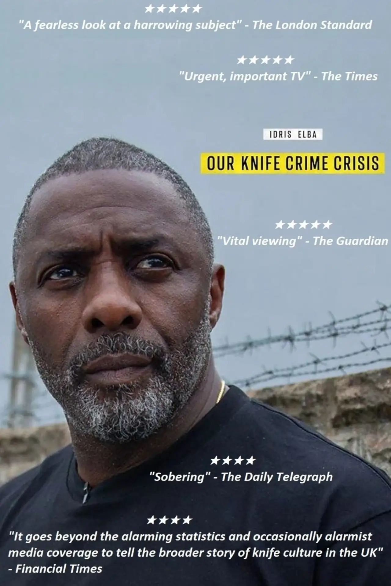 Plakat filmowy "Idris Elba: Our Knife Crime Crisis"