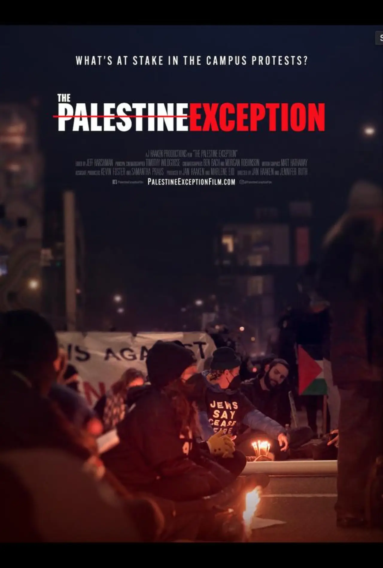 Plakat filmowy "The Palestine Exception"