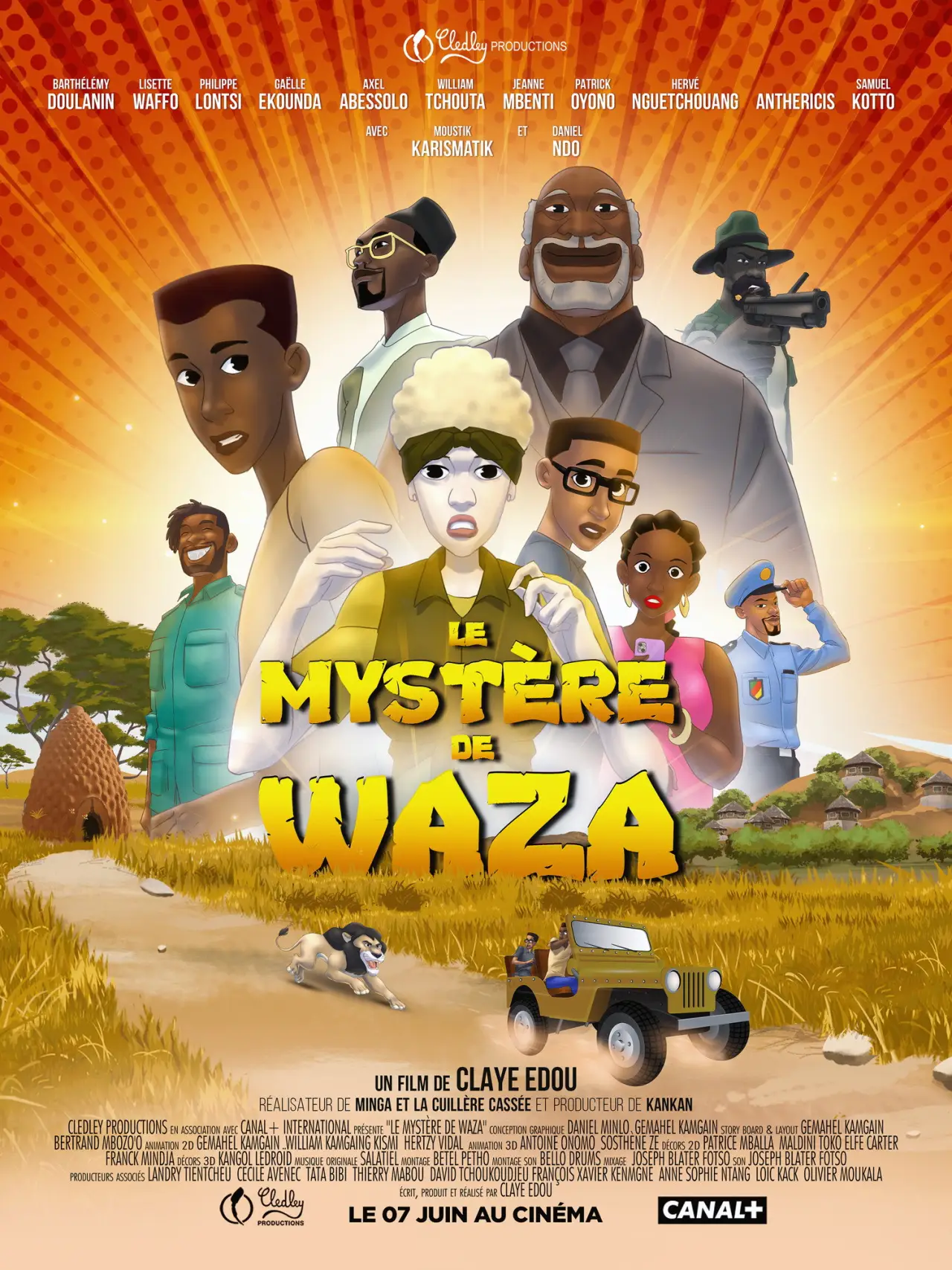 Plakat filmowy "Le Mystère de Waza"