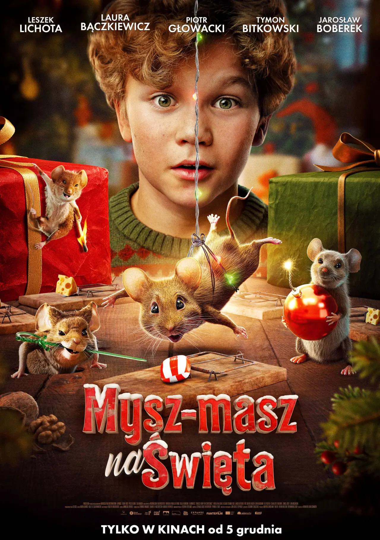 Plakat filmowy "Mysz-masz na Święta"